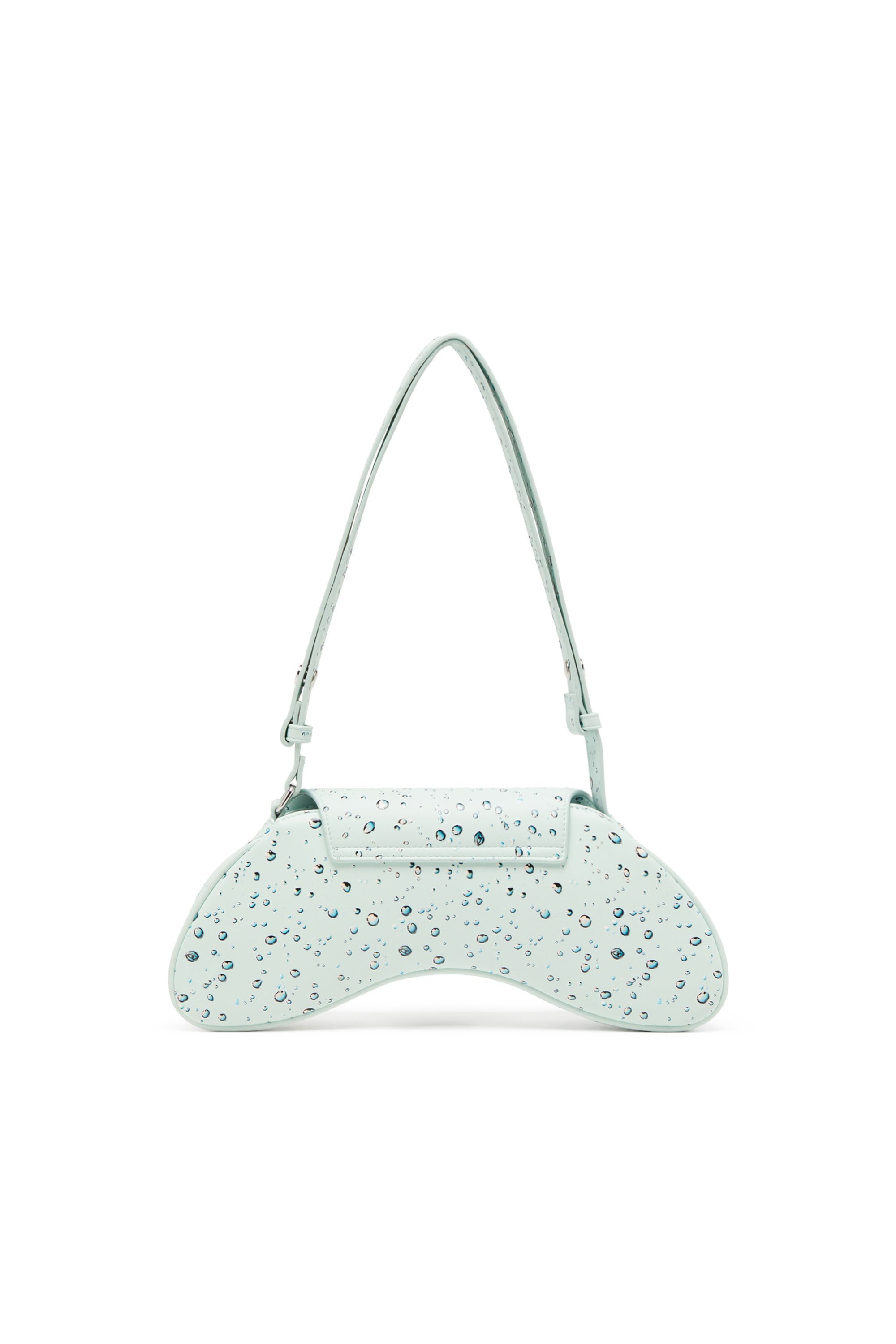 Diesel - PLAY CROSSBODY, Play-Bandolera con estampado de gotas de lluvia Mujer in Azul marino - 2