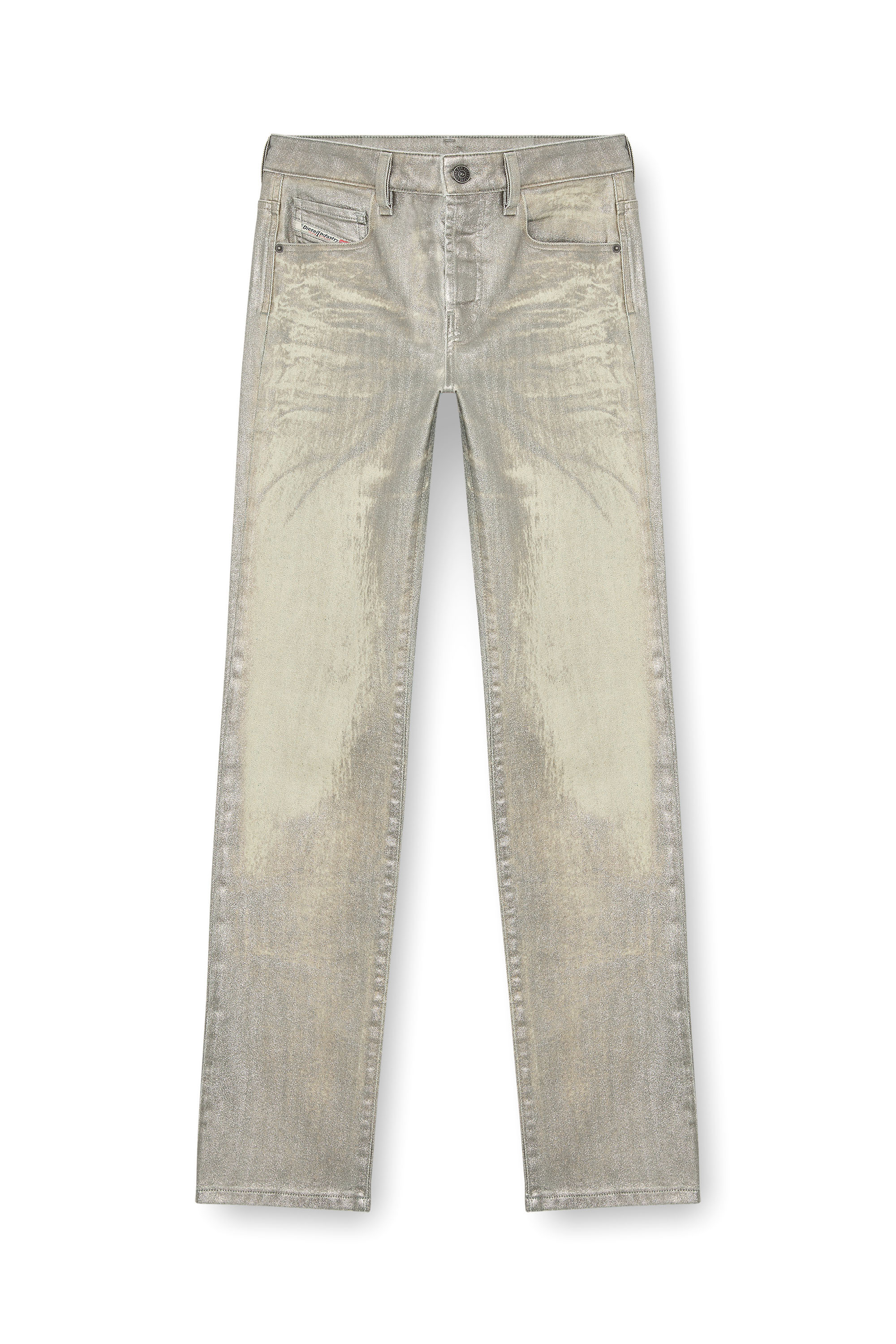 Diesel - Straight Jeans 1989 D-Mine 0CBCZ, Mujer Straight Jeans - 1989 D-Mine in Gris - Image 3