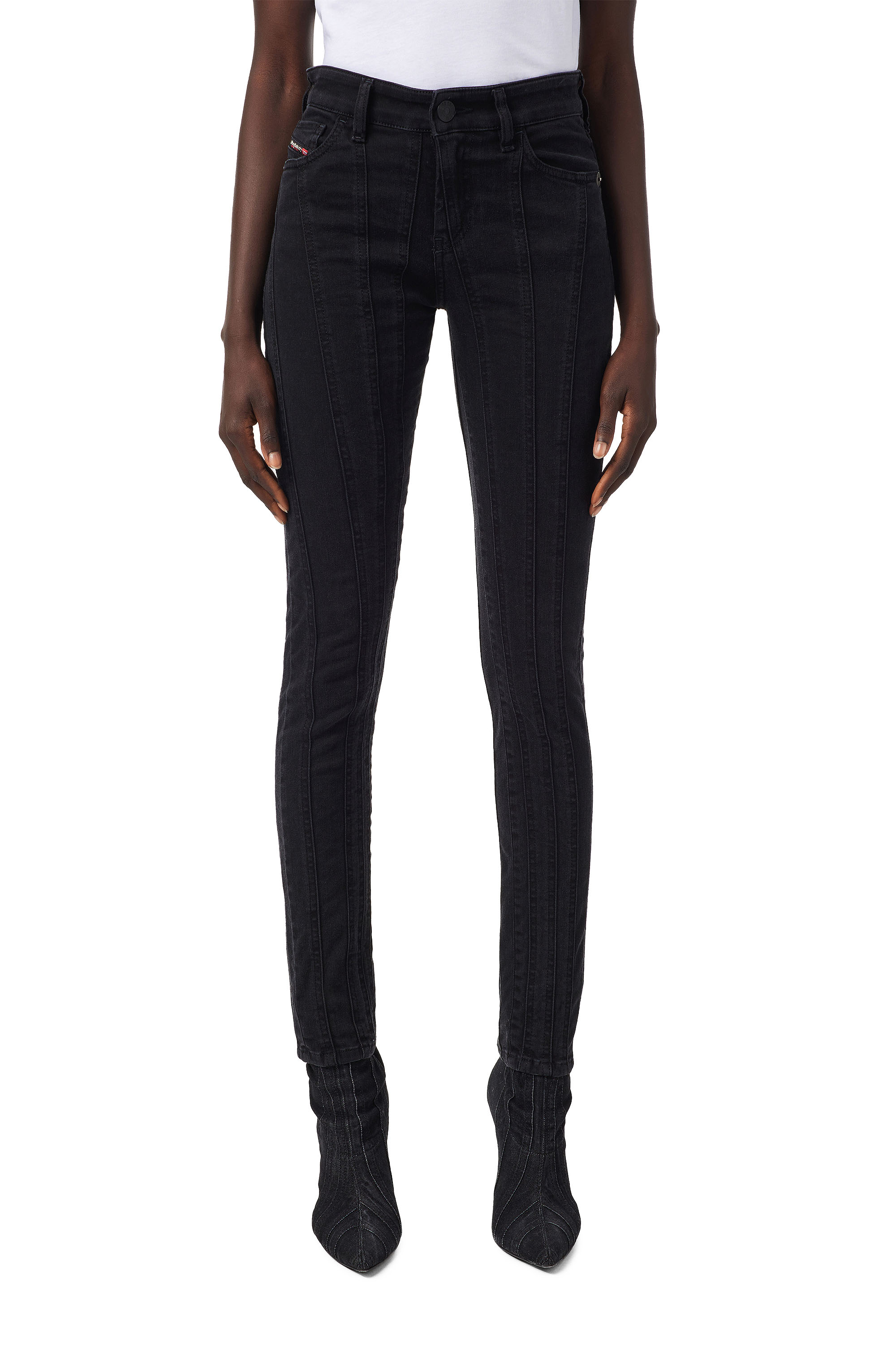 Slandy 069VW, Negro/Gris oscuro - Vaqueros