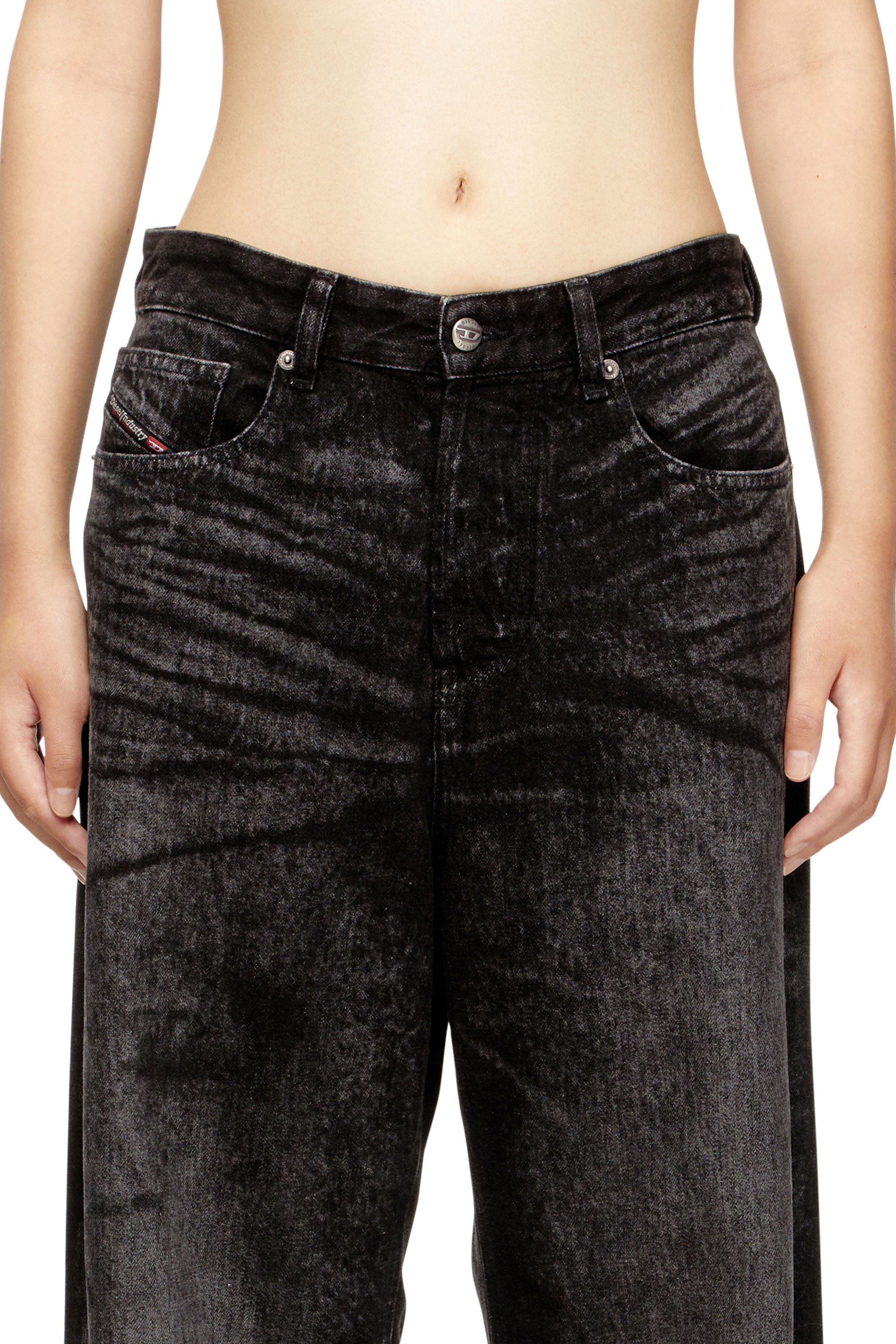 Relaxed Jeans 1996 D-Sire 007DB, Negro/Gris oscuro Diesel - Relaxed Jeans 1996 D-Sire 007DB Mujer, Negro/Gris oscuro - 5