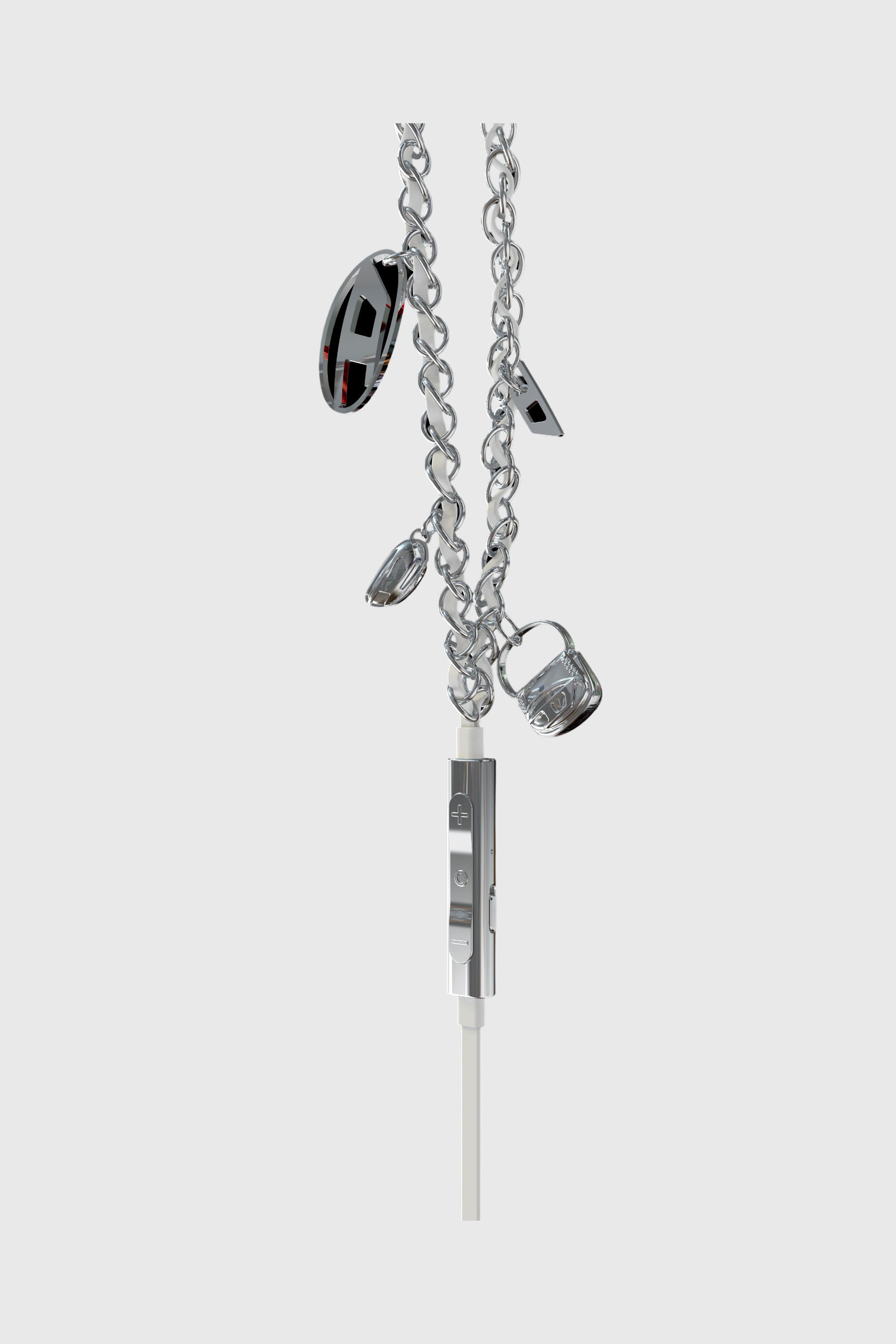 Diesel - 60458  WIRED EARBUDS WIRED EARBUDS, Auriculares con cable y plateados Unisex in Plateado - 2