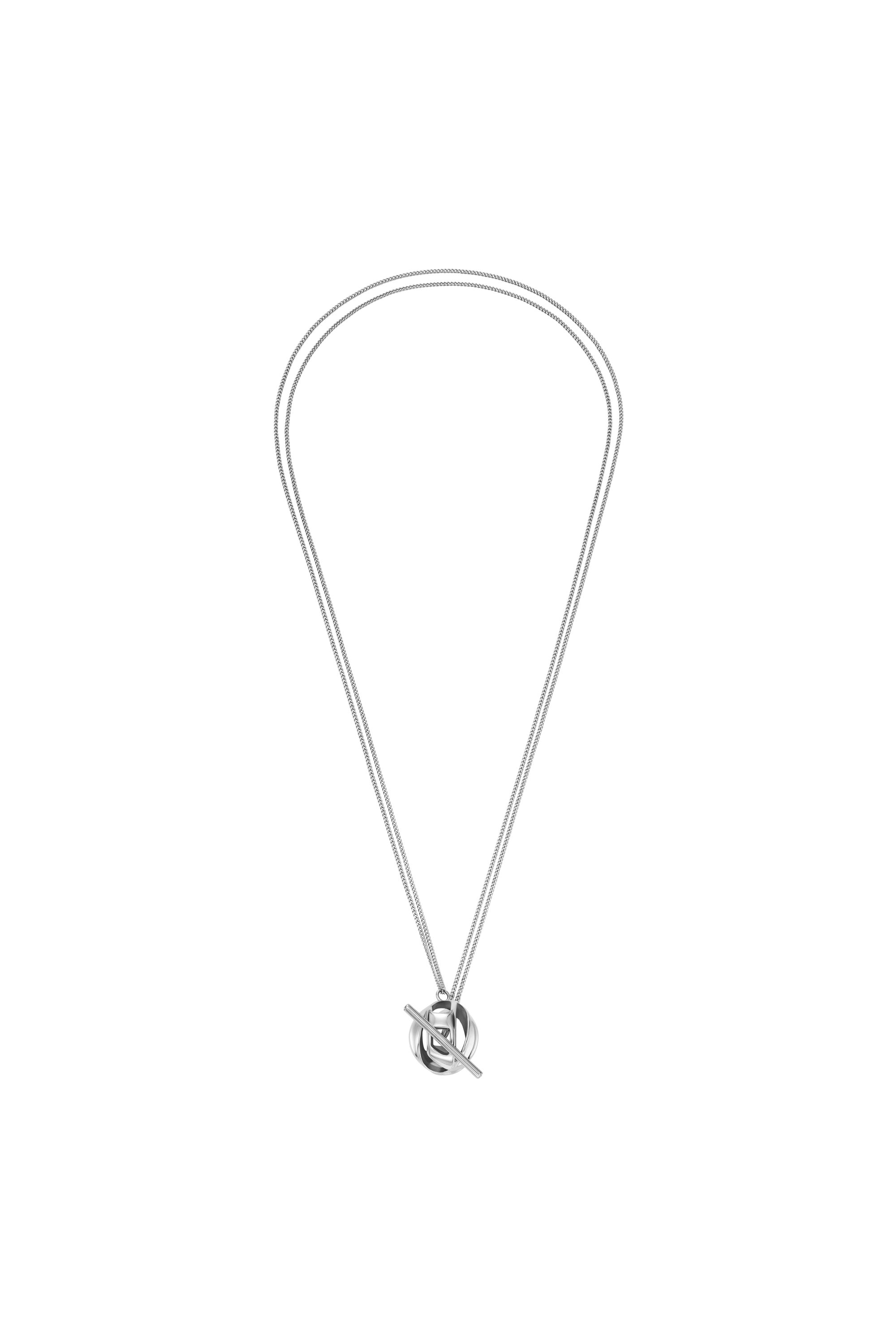 Diesel - DX1716040, Unisex's Stainless Steel Pendant Necklace in Silver - 1