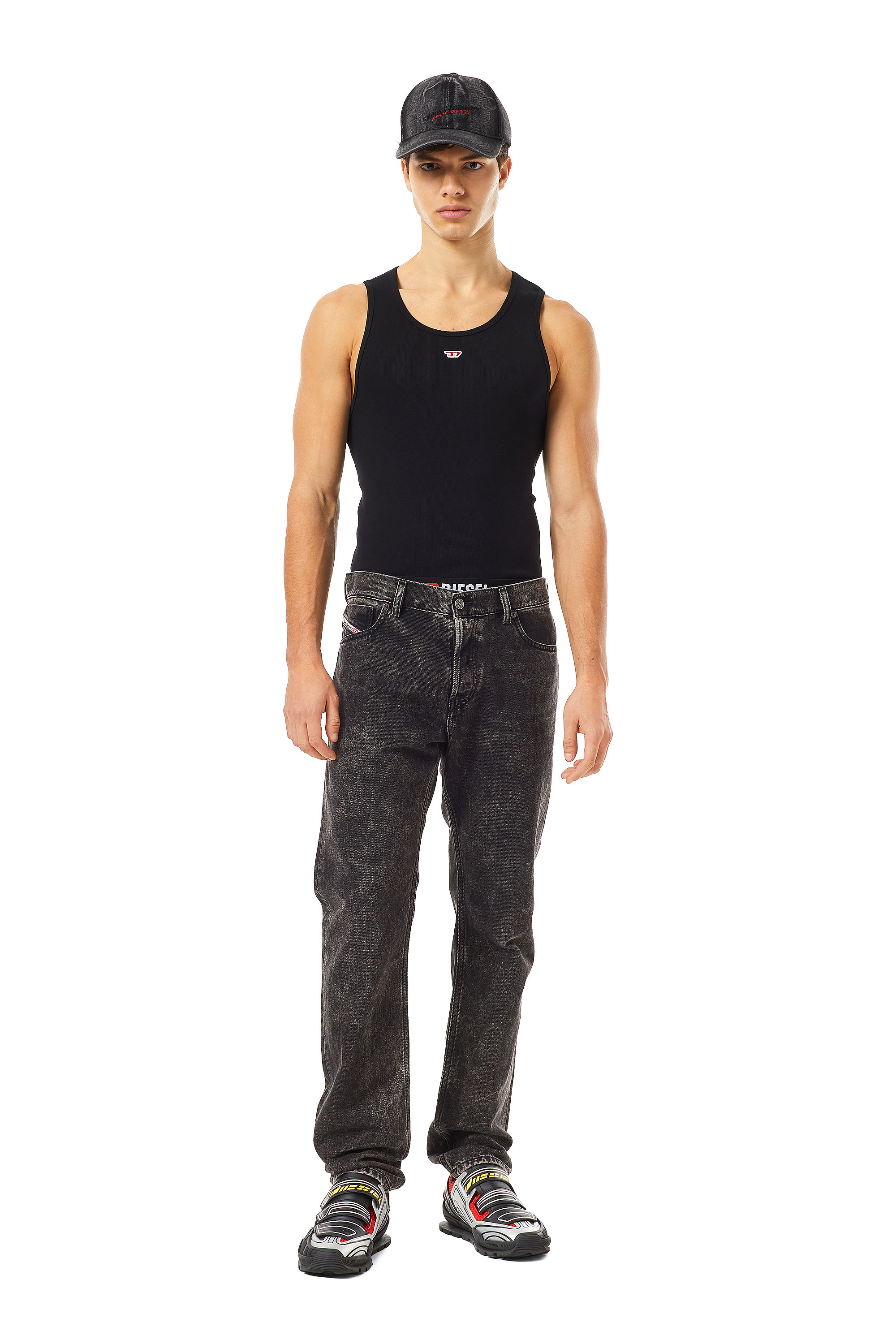 Diesel - 1995 D-SARK 09B87 Straight Jeans, Negro/Gris oscuro - Image 6