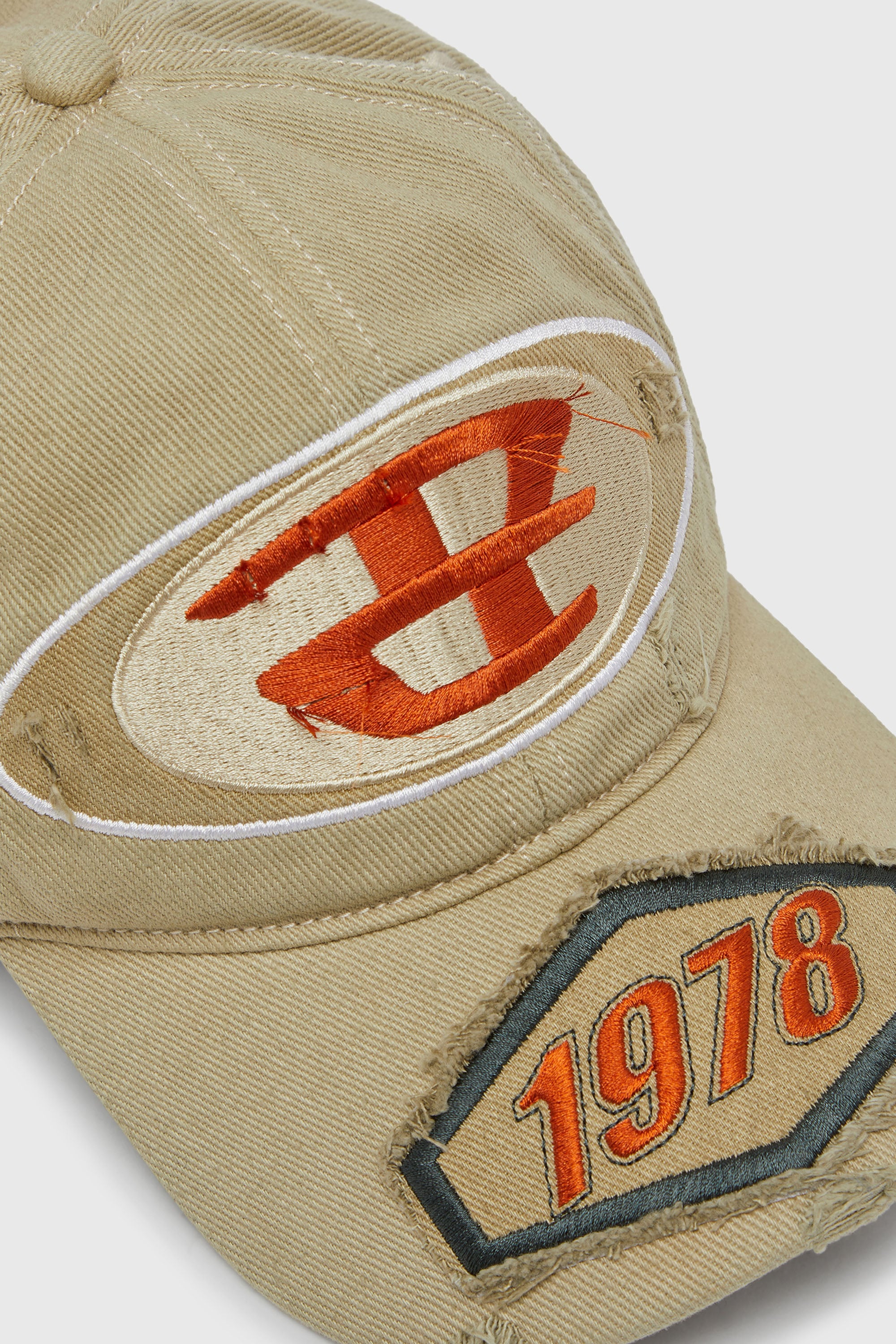 Diesel - C-BRAFF, Gorra de b&eacute;isbol con parches bordados Unisex in Marr&oacute;n - 3
