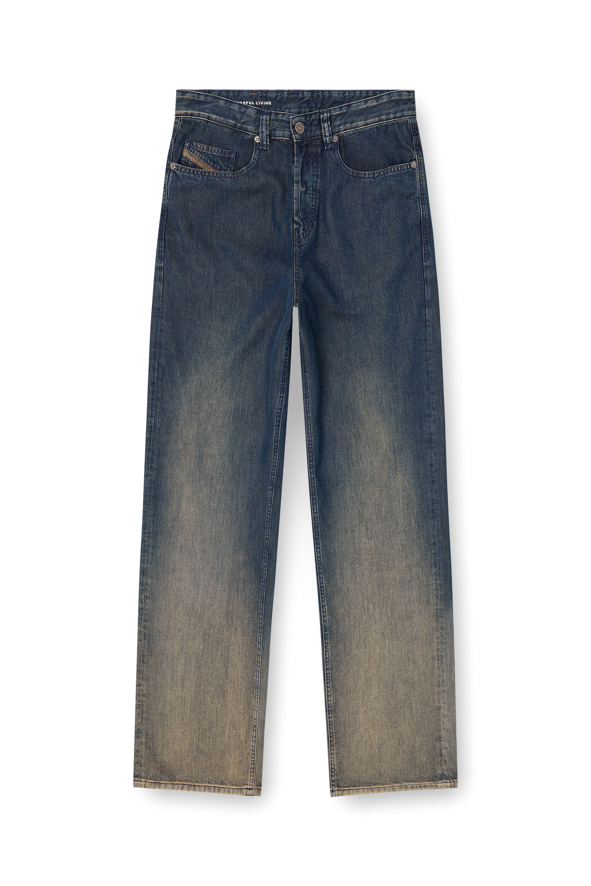 Diesel - Relaxed Jeans 2001 D-Macro 068TD Hombre, Azul Oscuro - 3