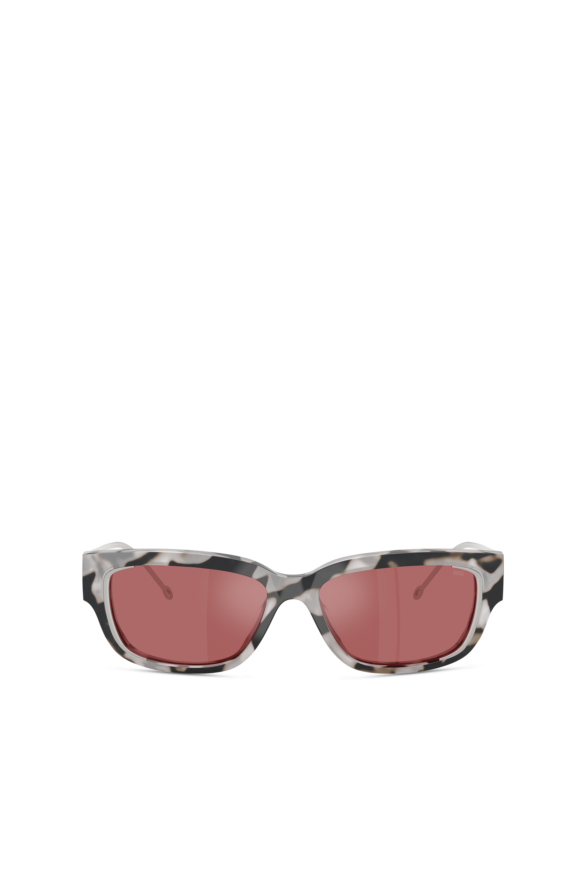 Diesel - 0DL2002 SIZE 56, Unisex's Rectangle sunglasses in Red - 1