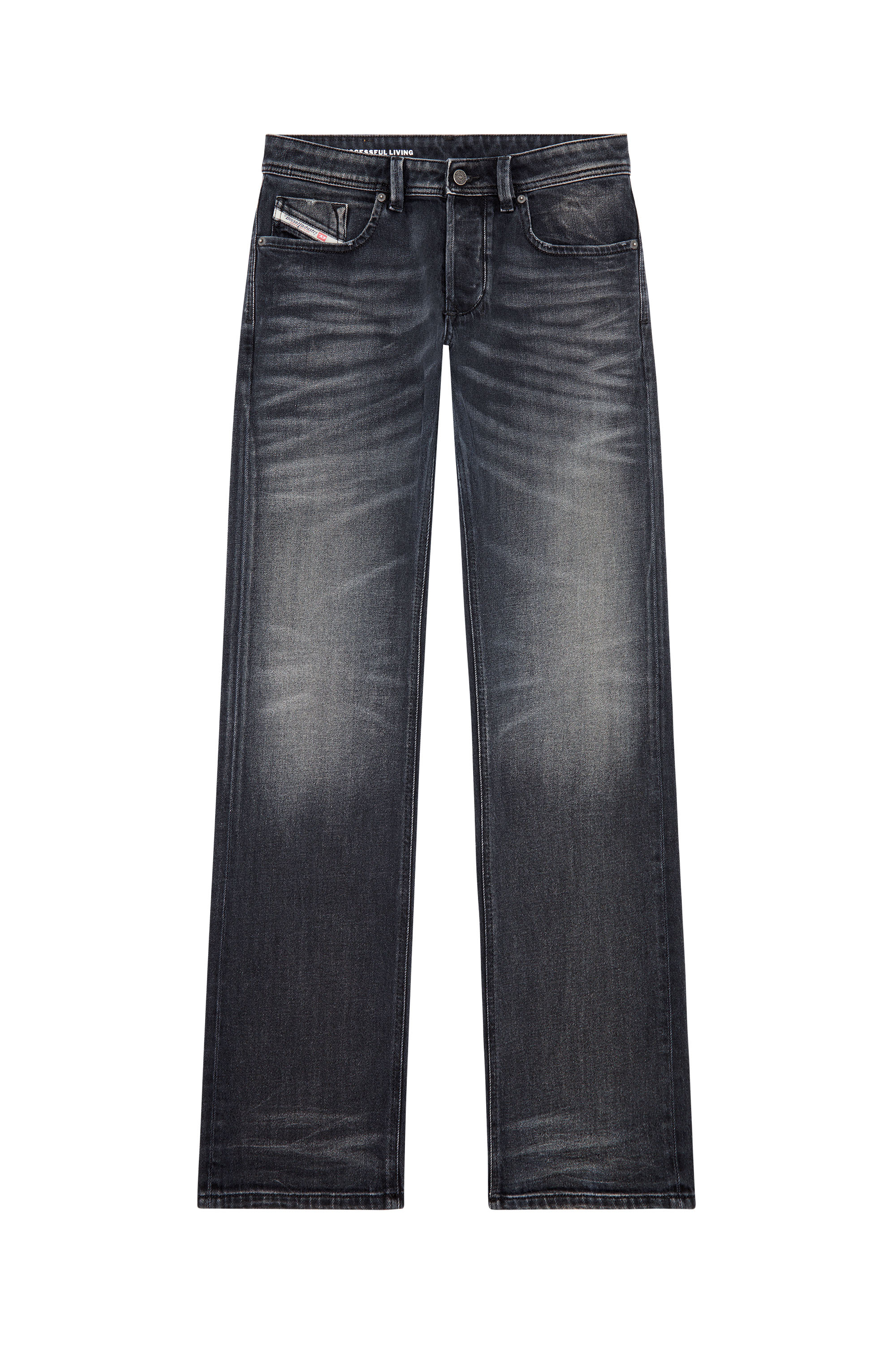 Diesel - Straight Jeans 1985 Larkee 09J65, Negro/Gris oscuro - Image 5