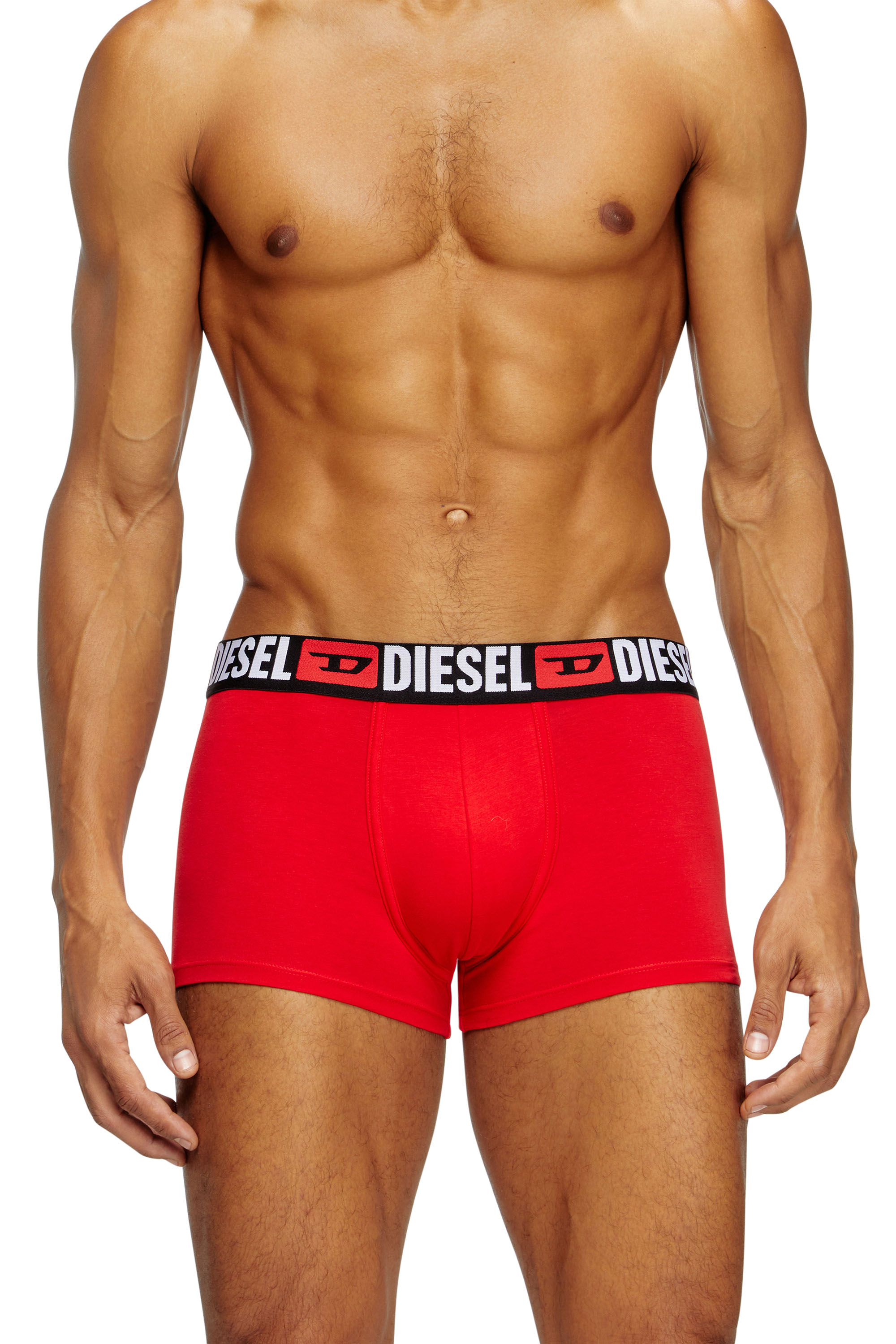 Diesel - UMBX-DAMIENTHREEPACK, Set de tres calzoncillos bóxer con logotipo en la cintura Hombre in Multicolor - 3