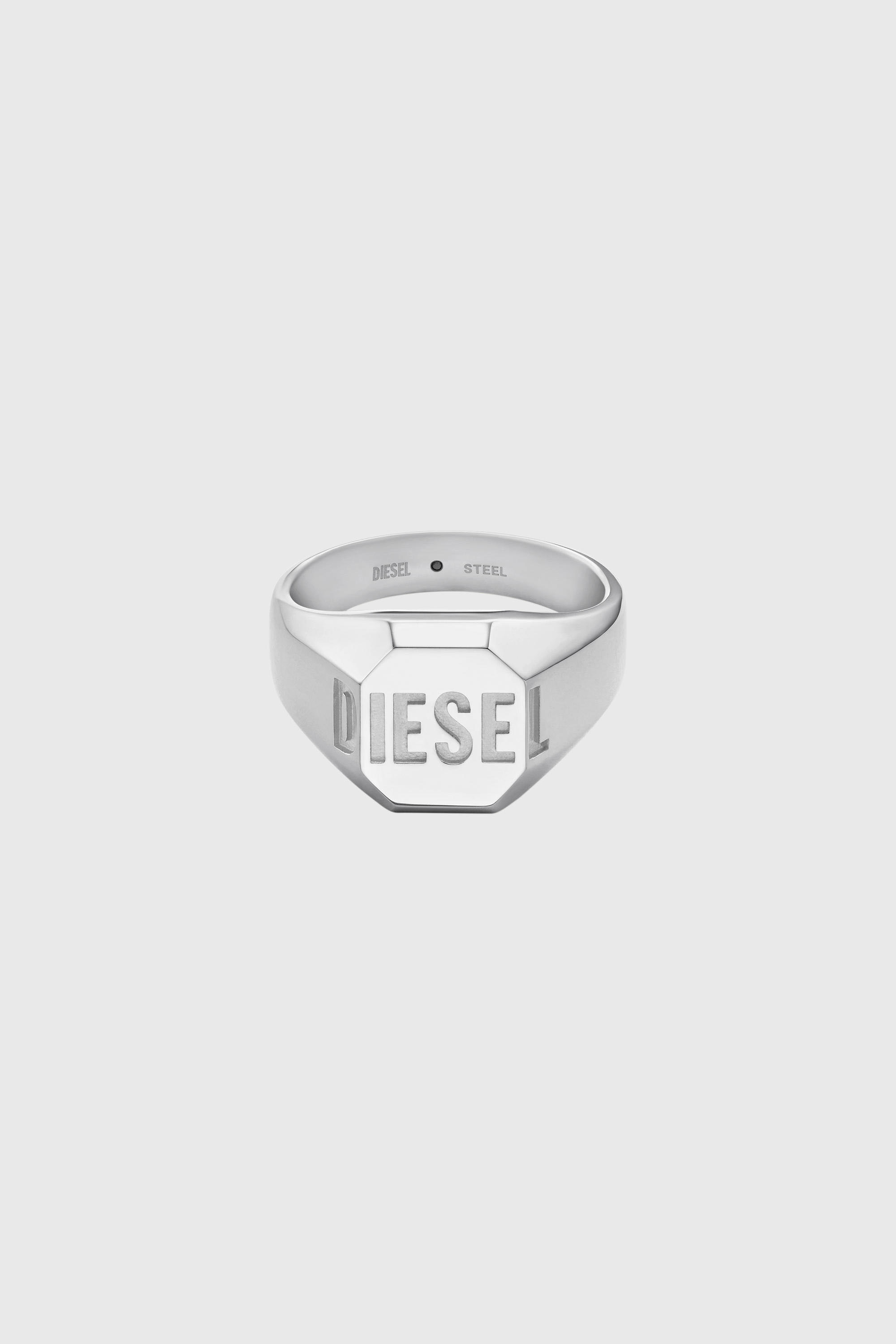 Diesel - DX1743040, Anillo sello de acero inoxidable Unisex in Plateado - 2