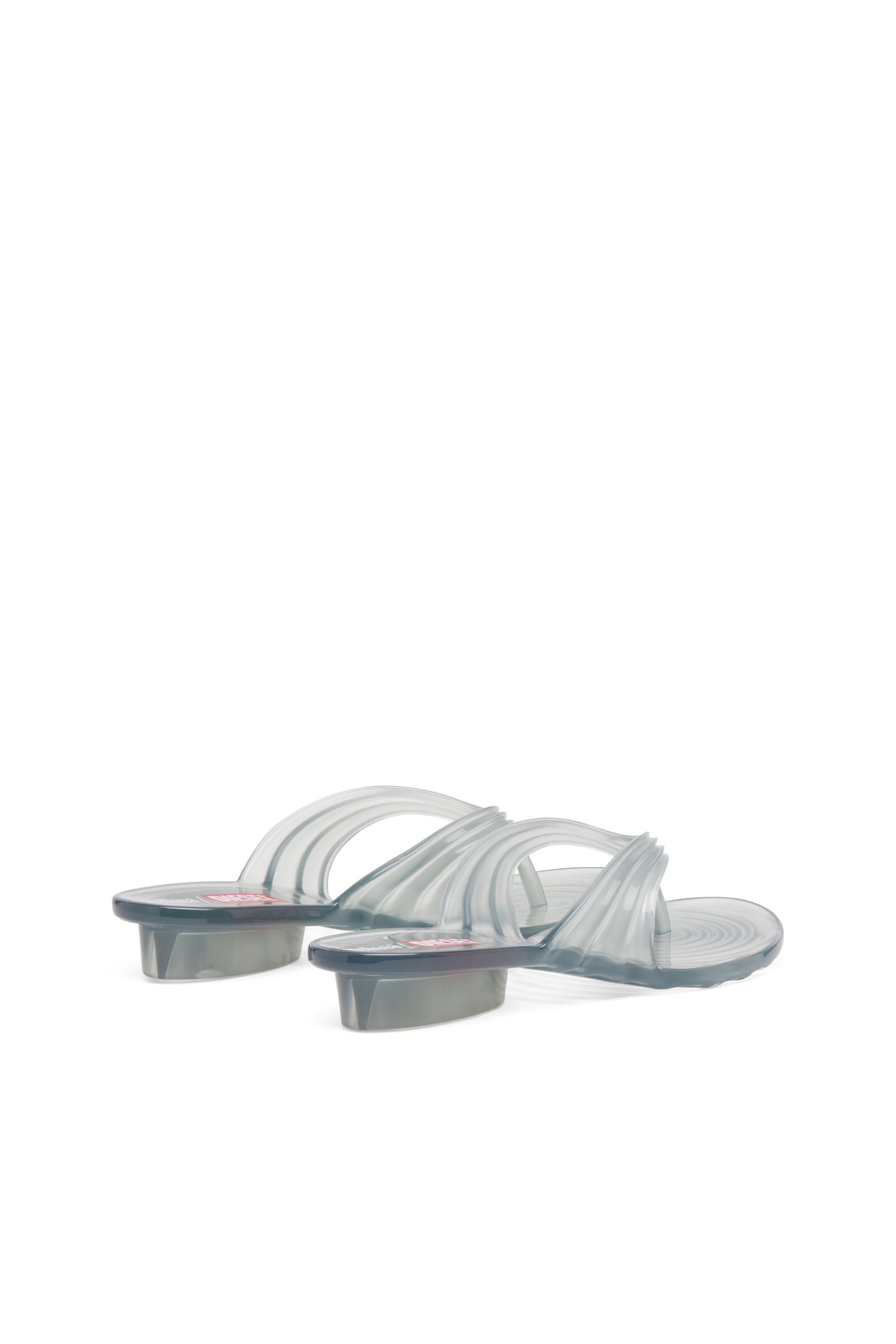 Diesel - MELISSA QUANTUM THONG, Chanclas esculturales en Melflex® Mujer in Gris - 4
