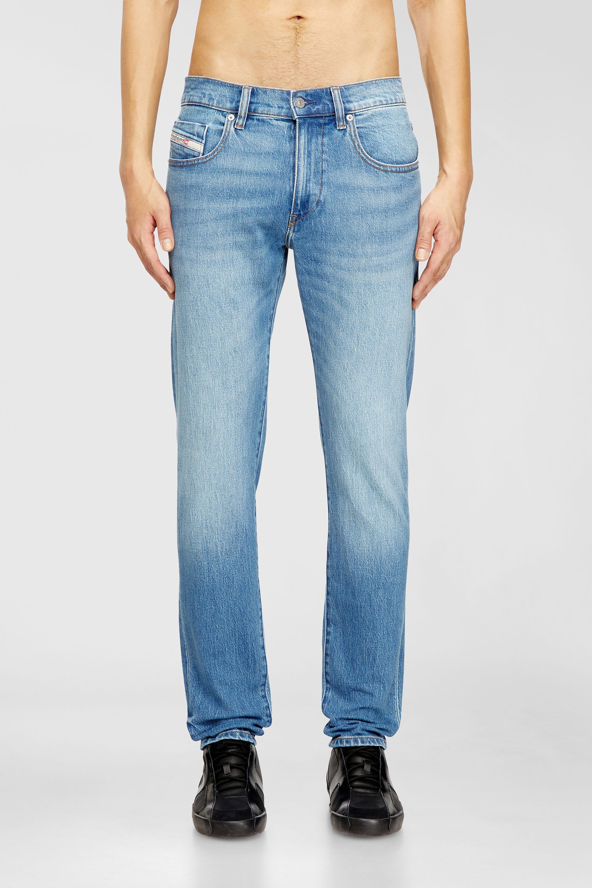 Diesel - Slim Jeans 2019 D-Strukt 0ADBK Hombre, Azul Claro - 1