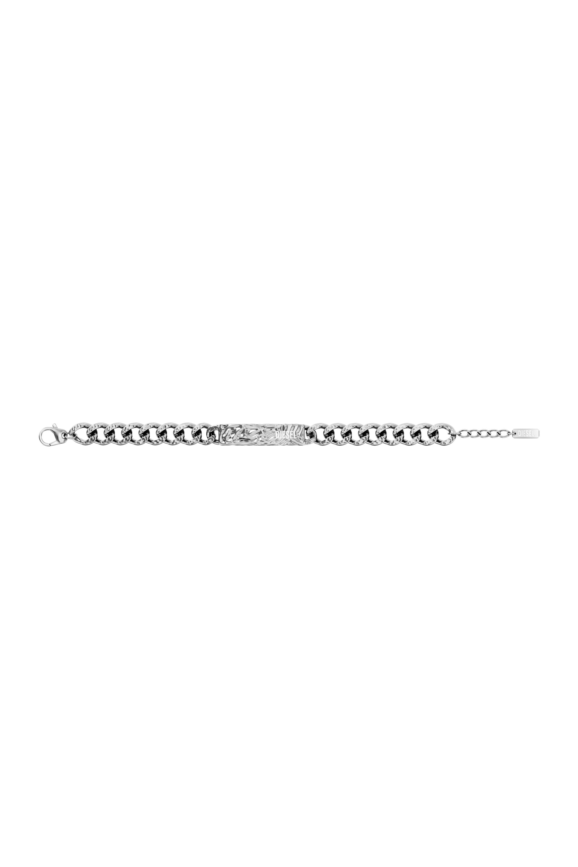 Diesel - DX1732040, Unisex's Stainless Steel ID Bracelet in Silver - 3