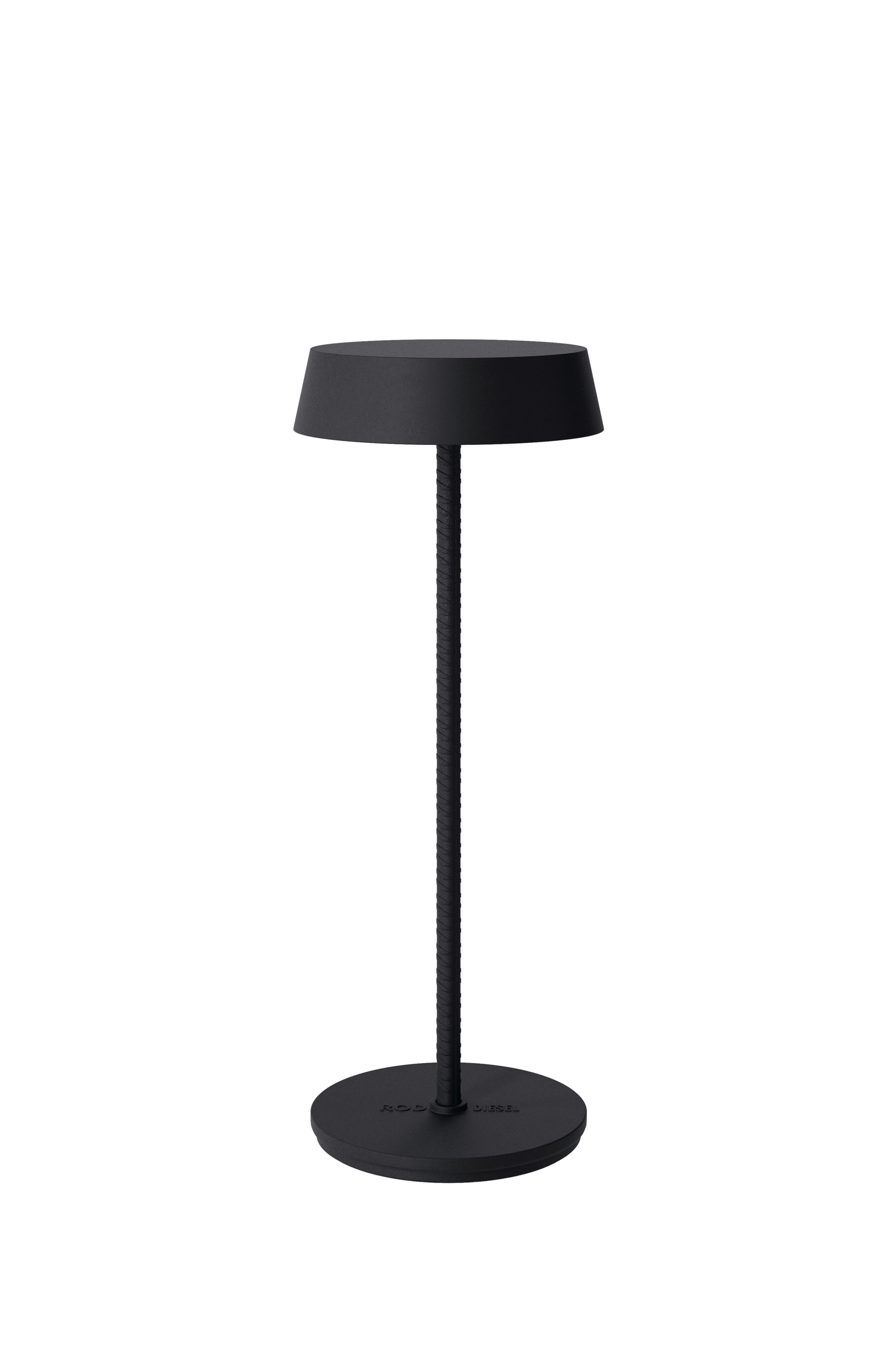 Diesel - 51181 2020 ROD CORDLESS TABLE LAMP DARK, Lámpara portátil y recargable Unisex in Negro - 1