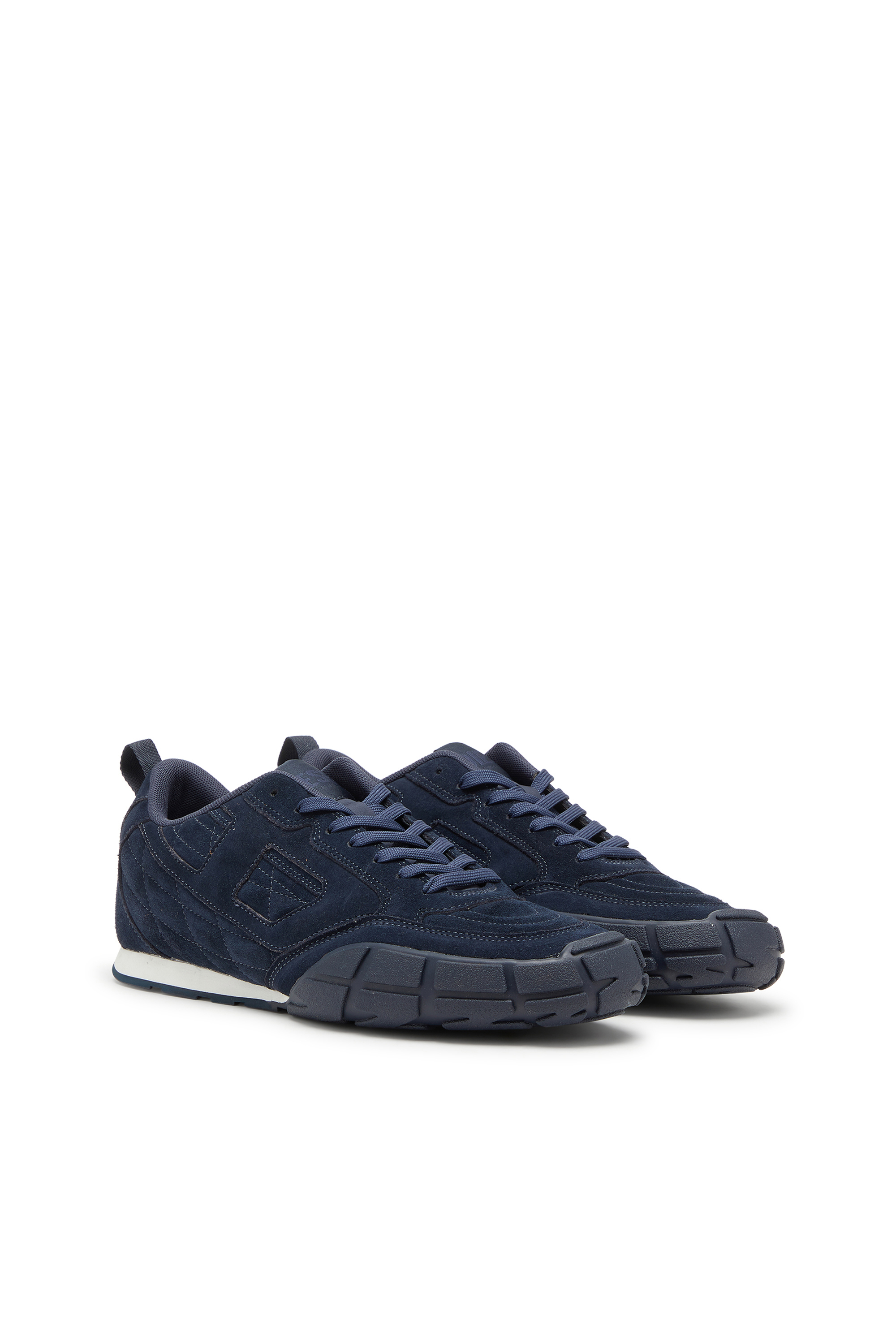 Diesel - S-PAGODHA LOW, S-Pagodha-Zapatillas de gamuza acolchada con dise&ntilde;o Hombre in Azul marino - 2