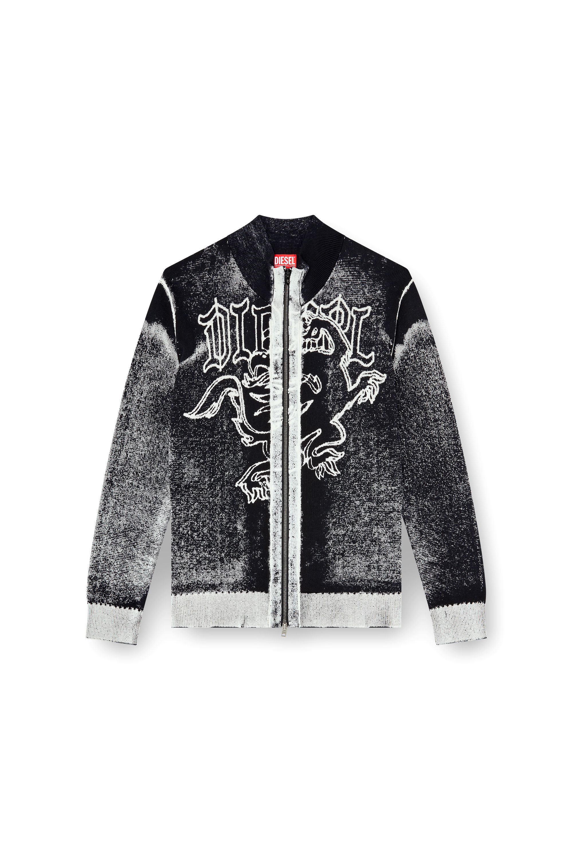 Diesel - K-LAUROS, C&aacute;rdigan tratado con motivo de grifo Hombre in Multicolor - 2