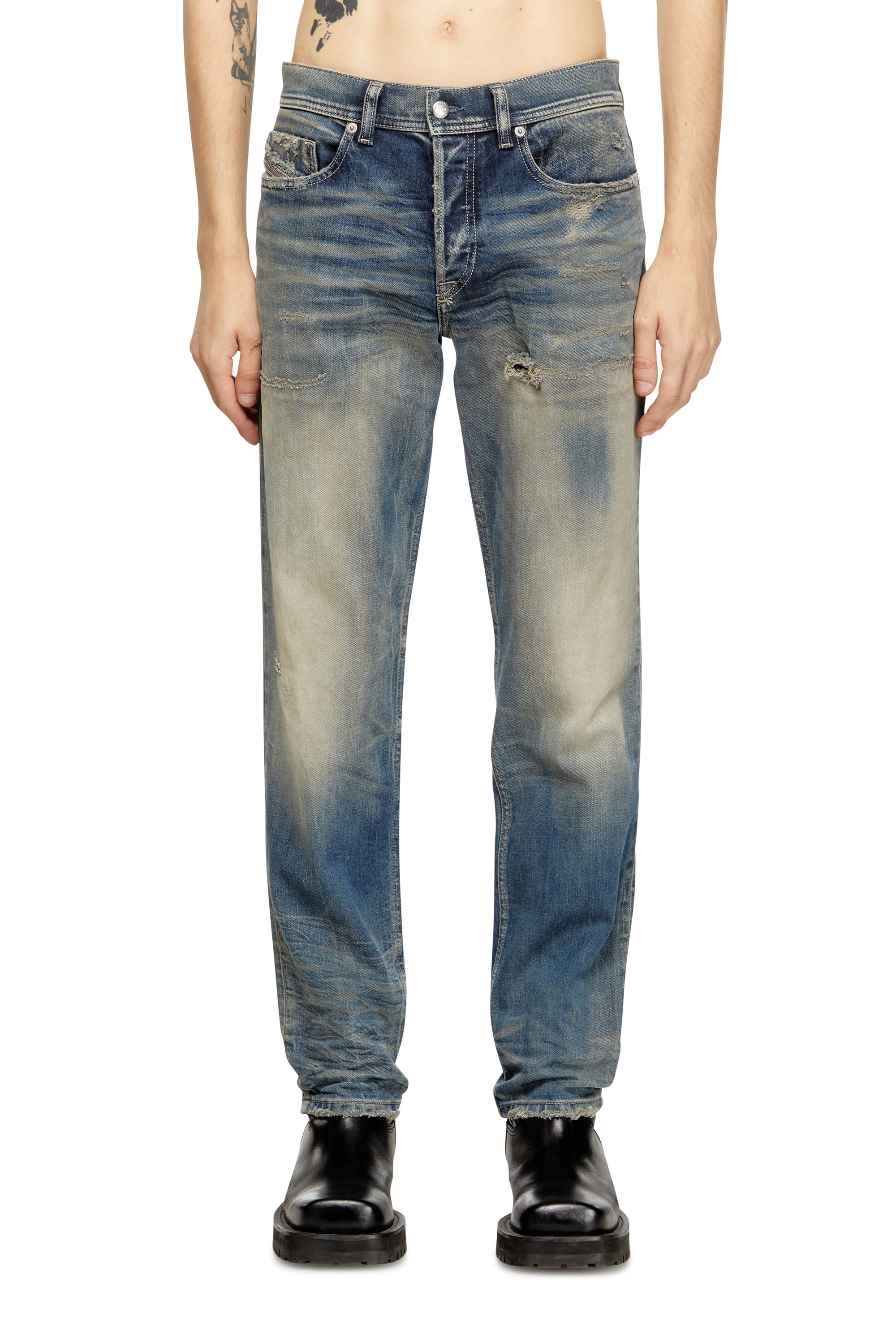 Diesel - Regular Jeans 2023 D-Finitive 09M18 Hombre, Azul medio - 3