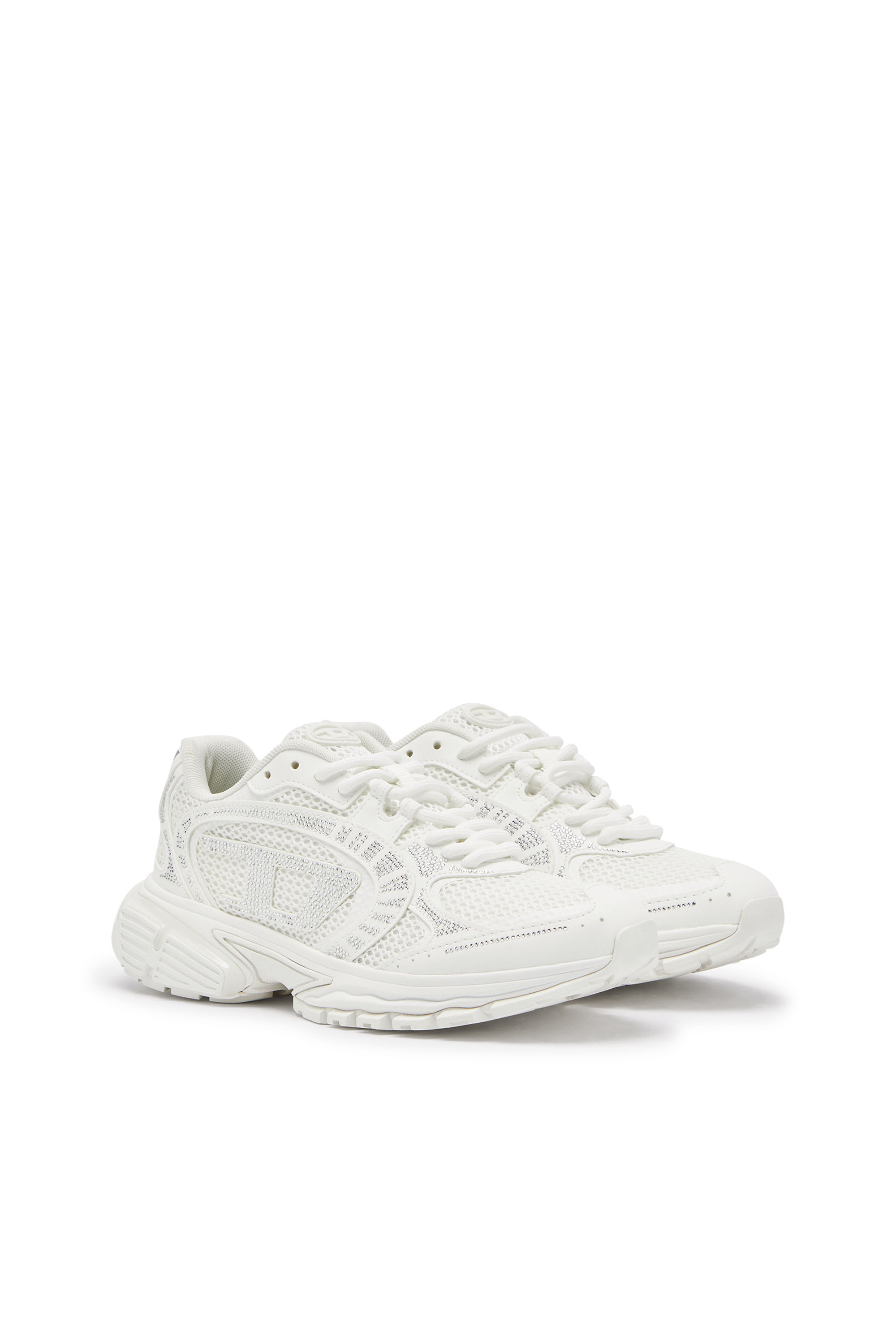 Diesel - S-PRO-V-DENSE LOW W, S-Pro-V-Dense - Zapatillas de malla con cristales Mujer in Blanco - 2