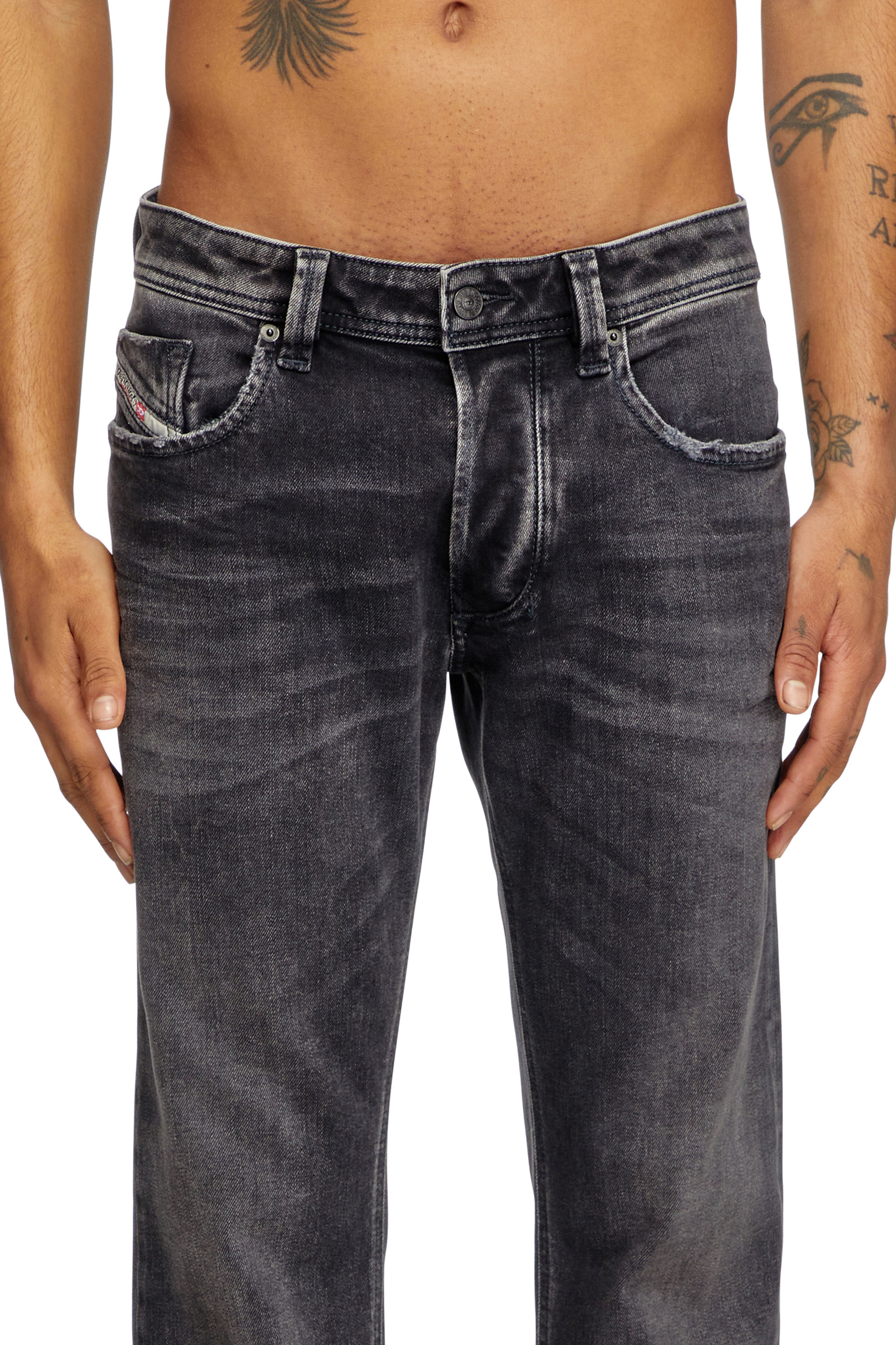 Diesel - Regular Jeans 1985 Larkee 09K51 Hombre, Negro/Gris oscuro - 5