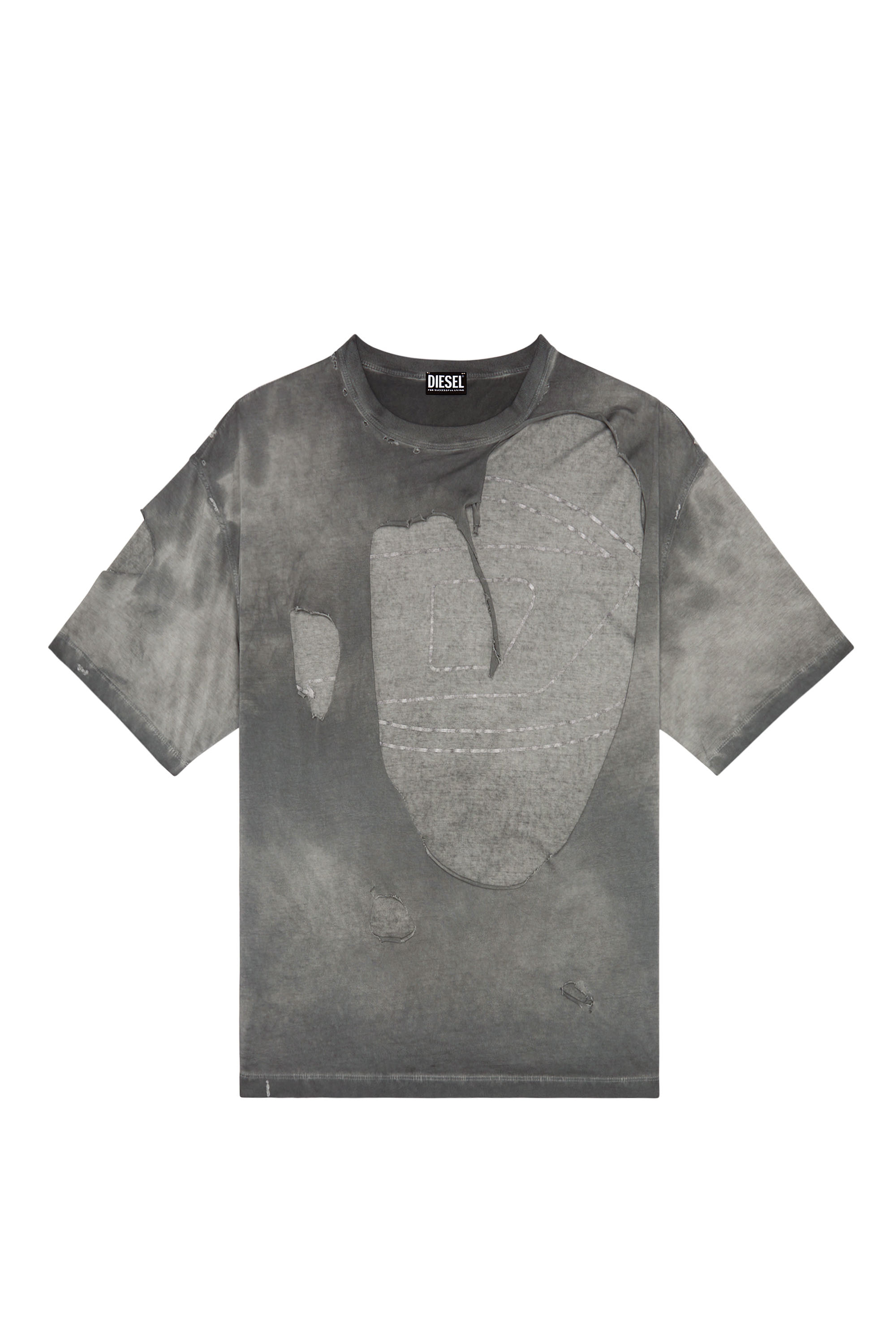 Diesel - T-ASHY, Gris oscuro - Image 3