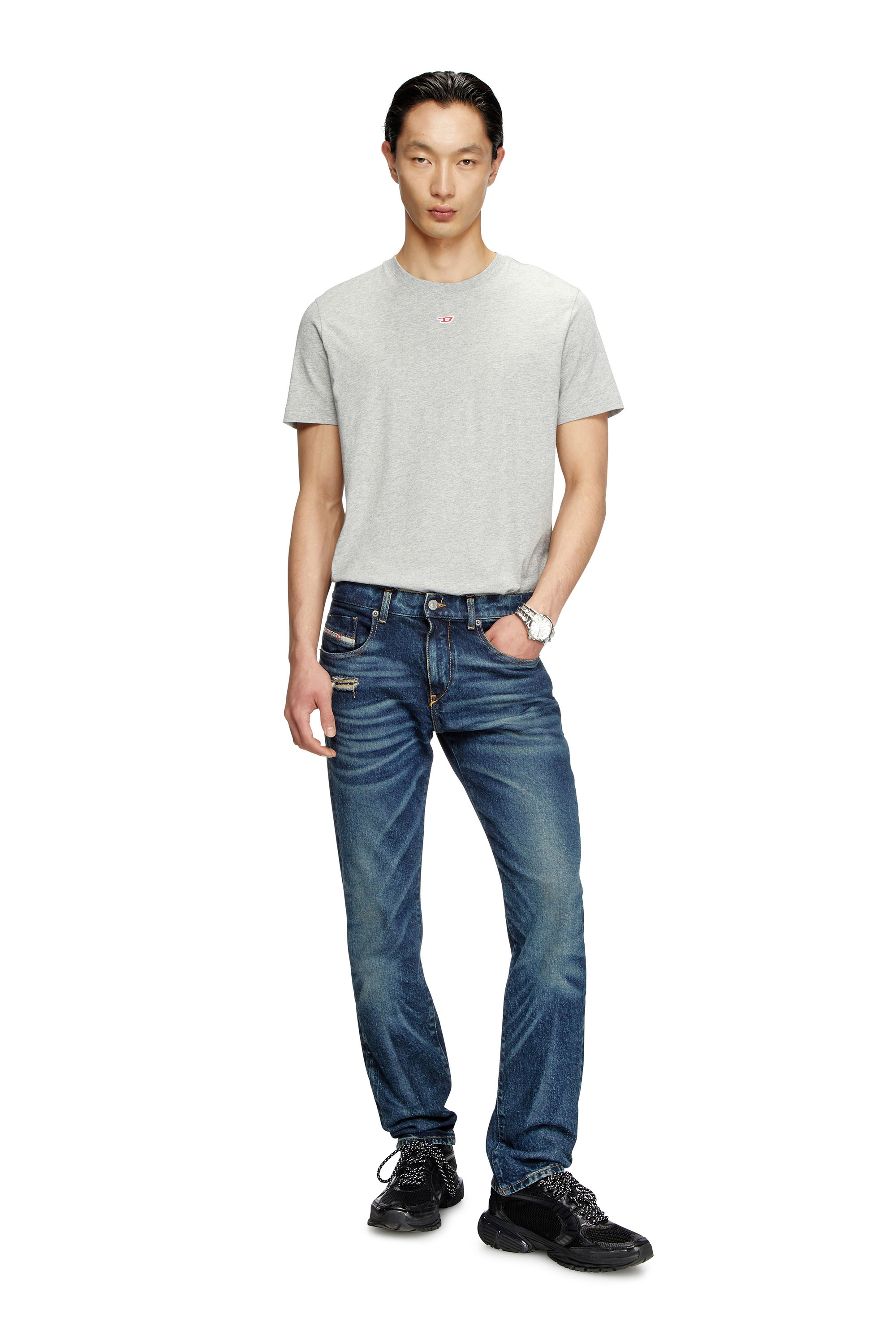 Diesel - Slim Jeans 2019 D-Strukt 007Y3 Hombre, Azul Oscuro - 2