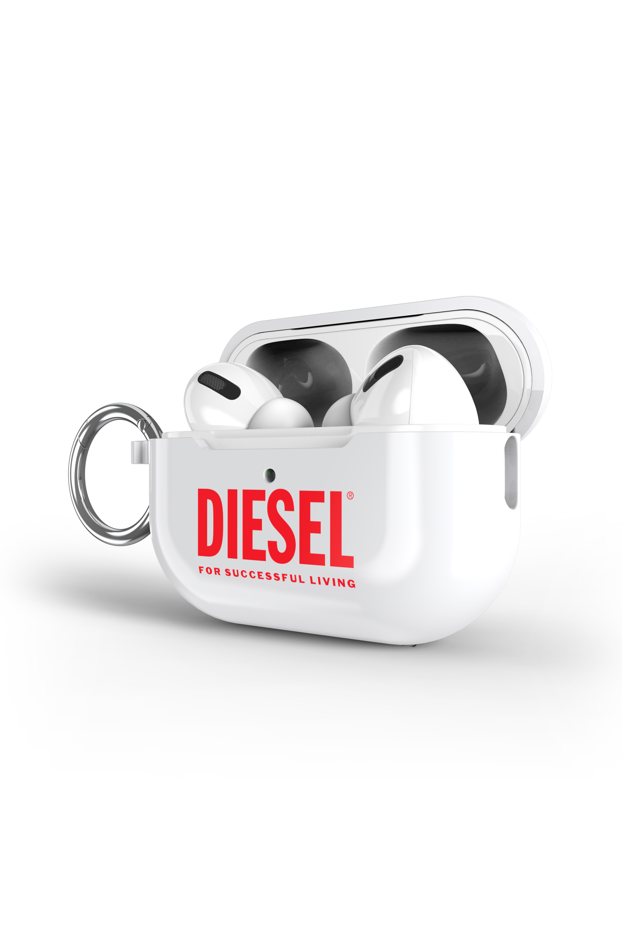 Diesel - 60067 AOP CASE, Funda por Airpods Pro/Pro 2 Unisex in Blanco - 3