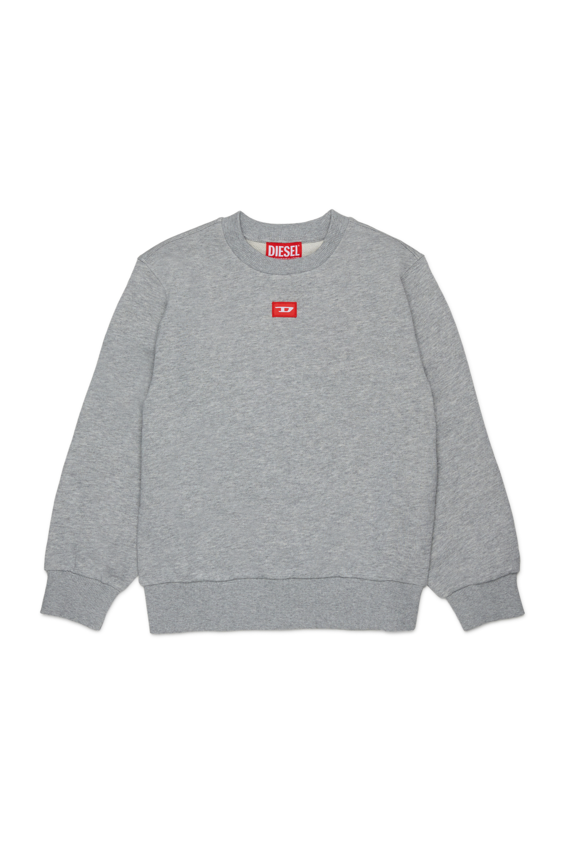 Diesel - SXGIN OVER, Sudadera con peque&ntilde;o parche de logo Unisex in Gris - 1