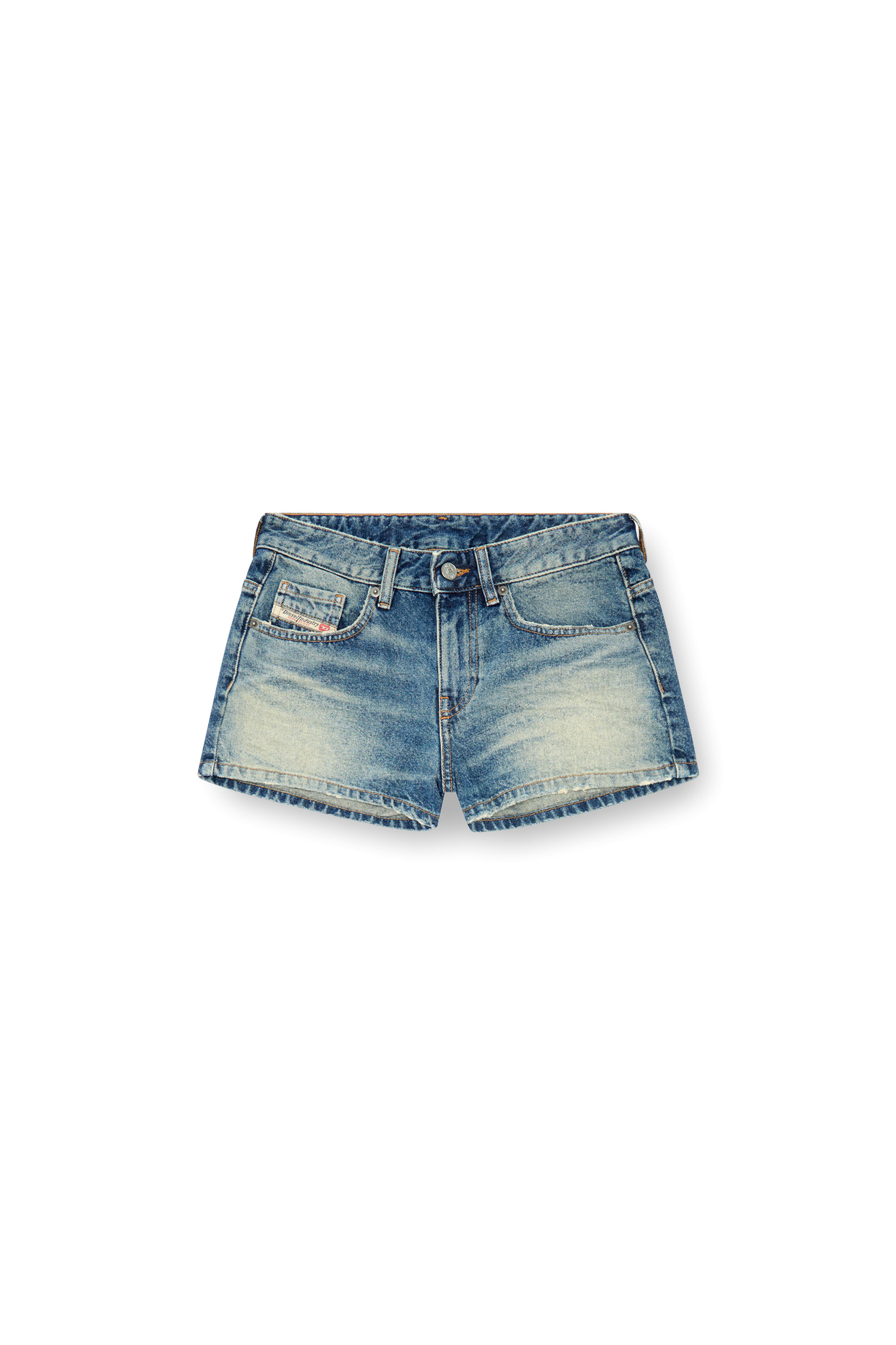Diesel - DE-YUBA, Mujer Pantalones cortos en denim in Azul marino - Image 3