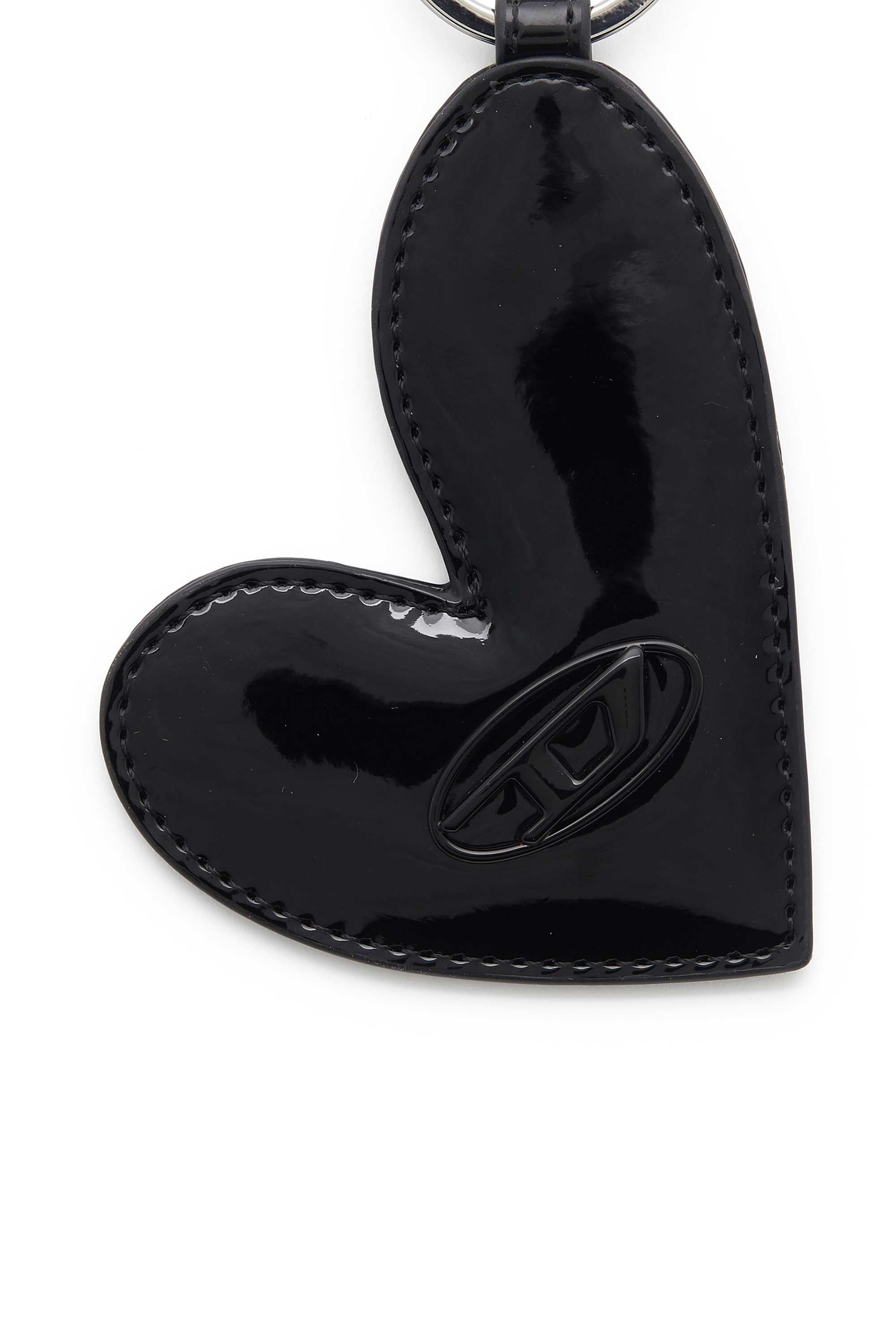 Diesel - PLAY HEART MIRROR, Colgante en forma de coraz&oacute;n con acabado brillante Mujer in Negro - 3