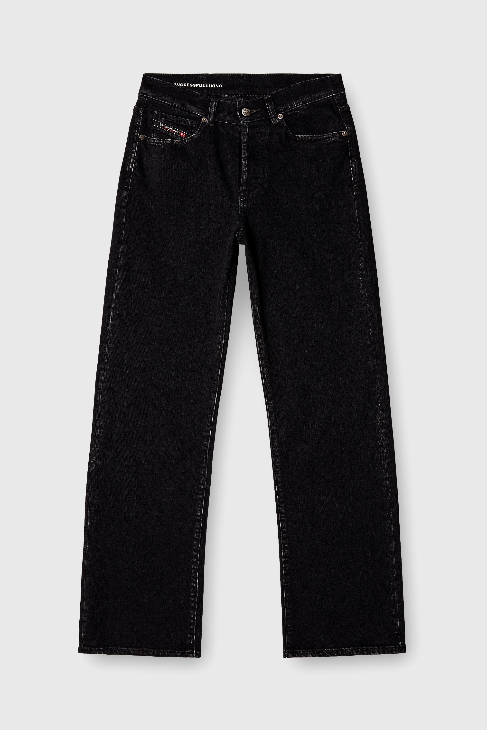 Diesel - Regular Jeans 1971 D-Sent 09N89 Mujer, Negro/Gris oscuro - 2