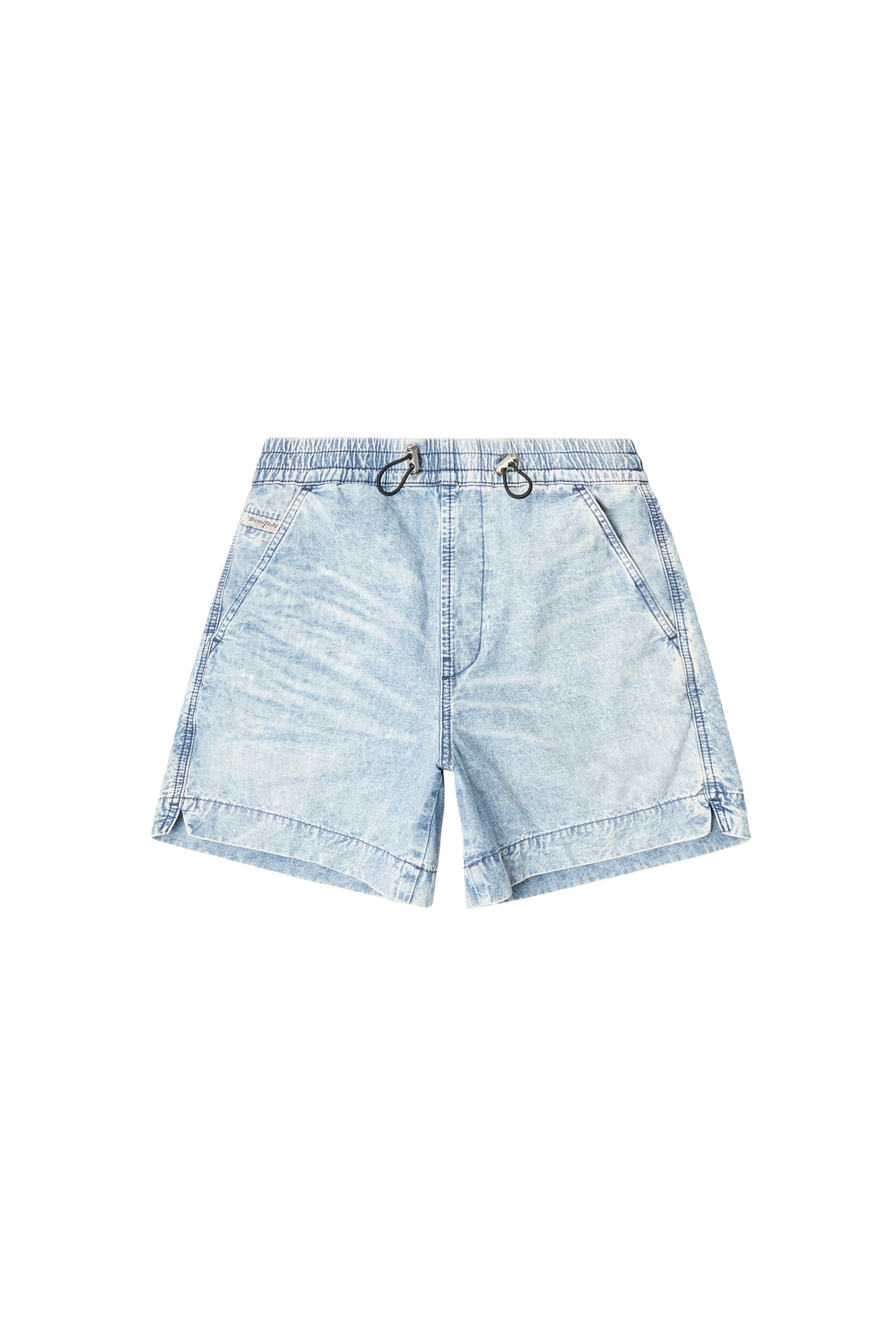 Diesel - D-TENNI-S, Pantalones cortos en denim efecto mármol Unisex in Azul marino - 4