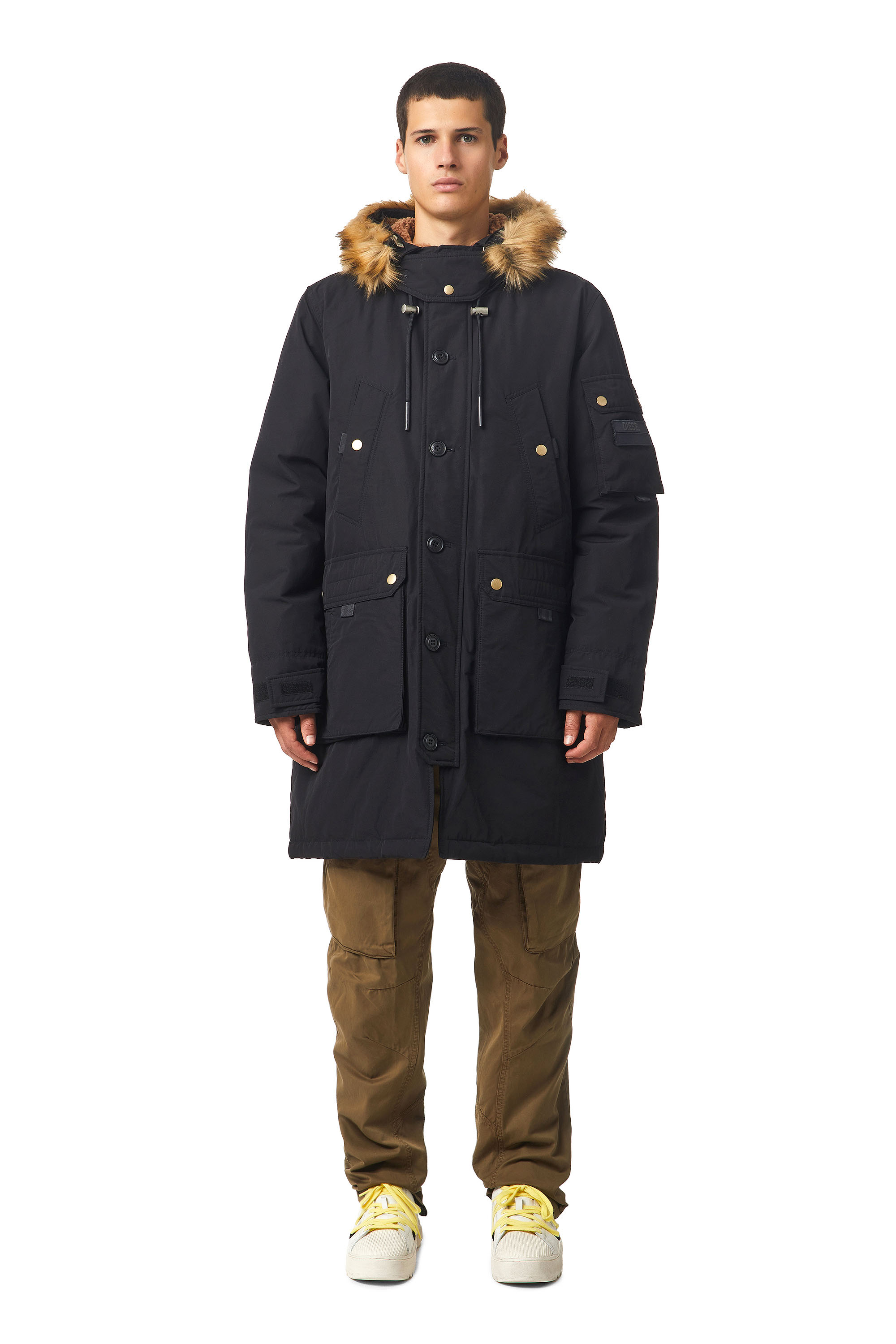 W-COLBY-21, Negro - Chaquetones de invierno