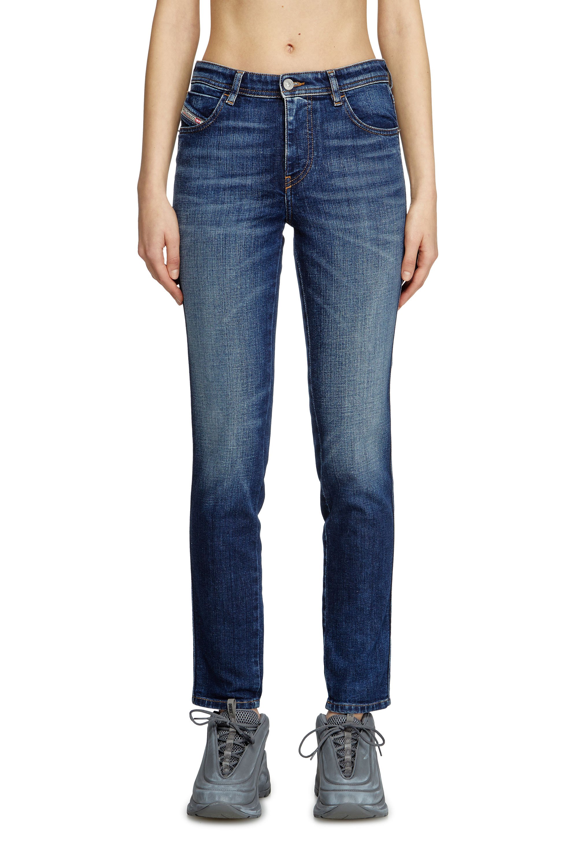 Diesel - Skinny Jeans 2015 Babhila 09L03 Mujer, Azul medio - 1