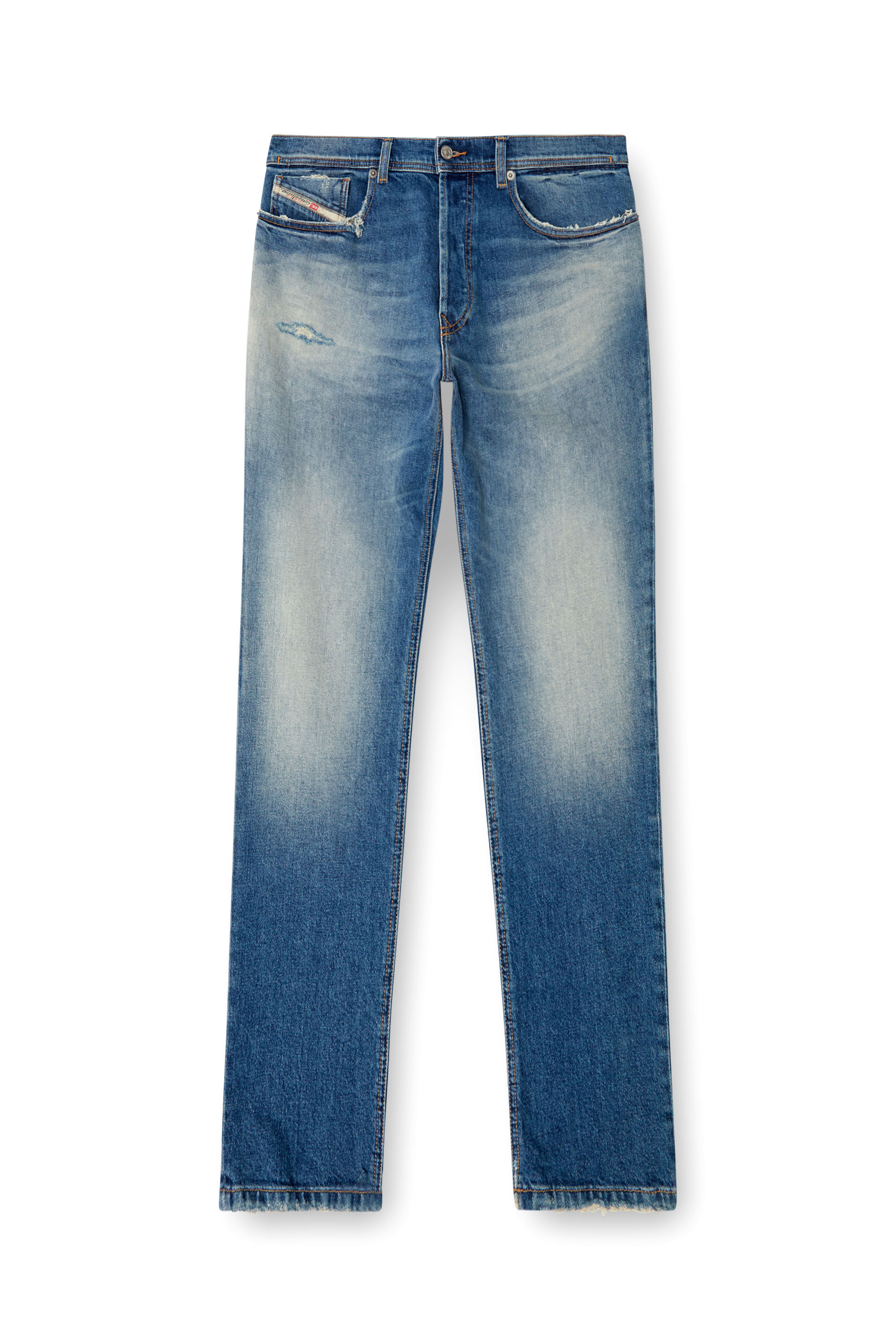 Diesel - Regular Jeans 2023 D-Finitive 0BMBY Hombre, Azul medio - 3