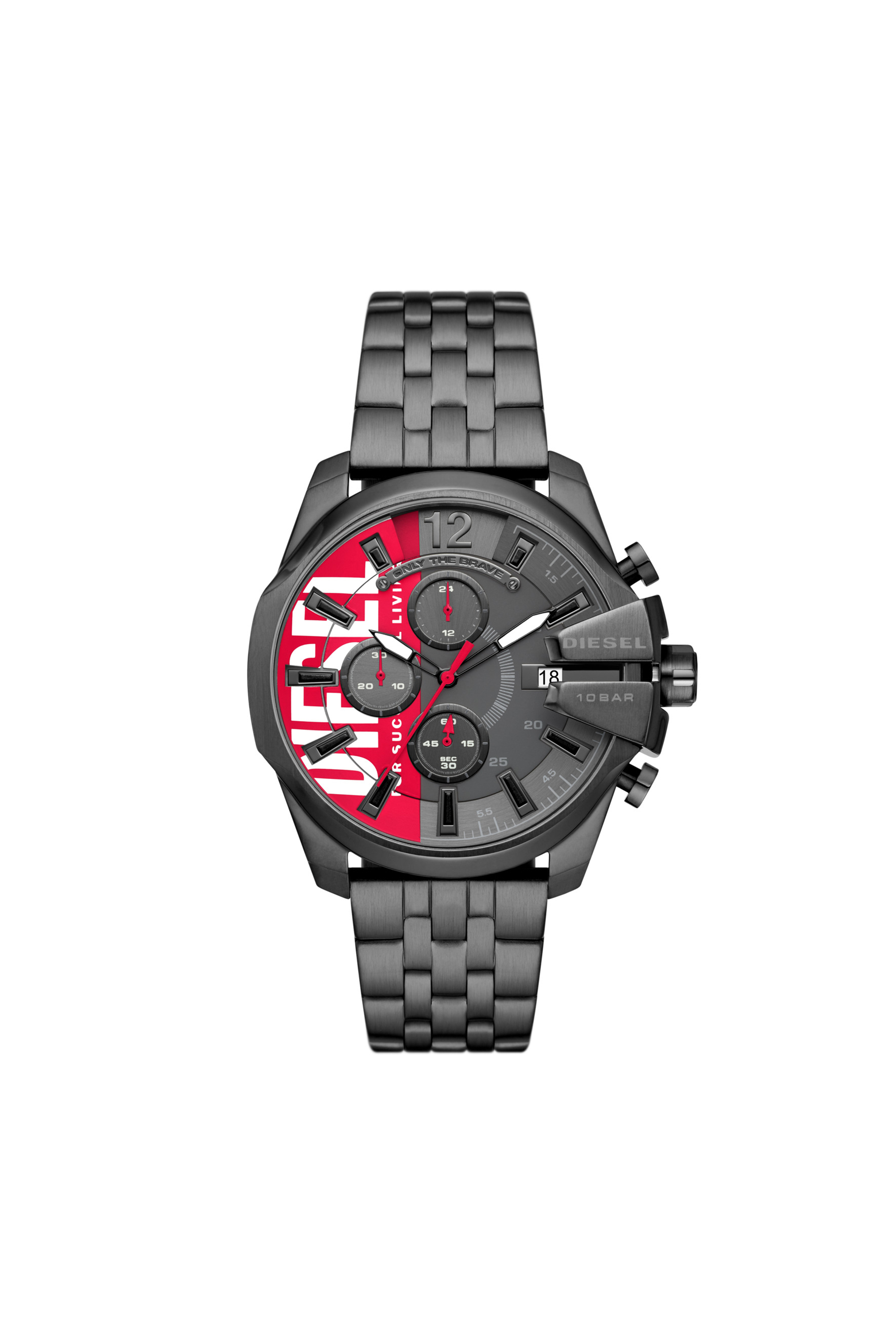 Diesel - DZ4600, Reloj Baby Chief de acero inoxidable en tono gris plomo con cronógrafo Unisex in Gris - 1