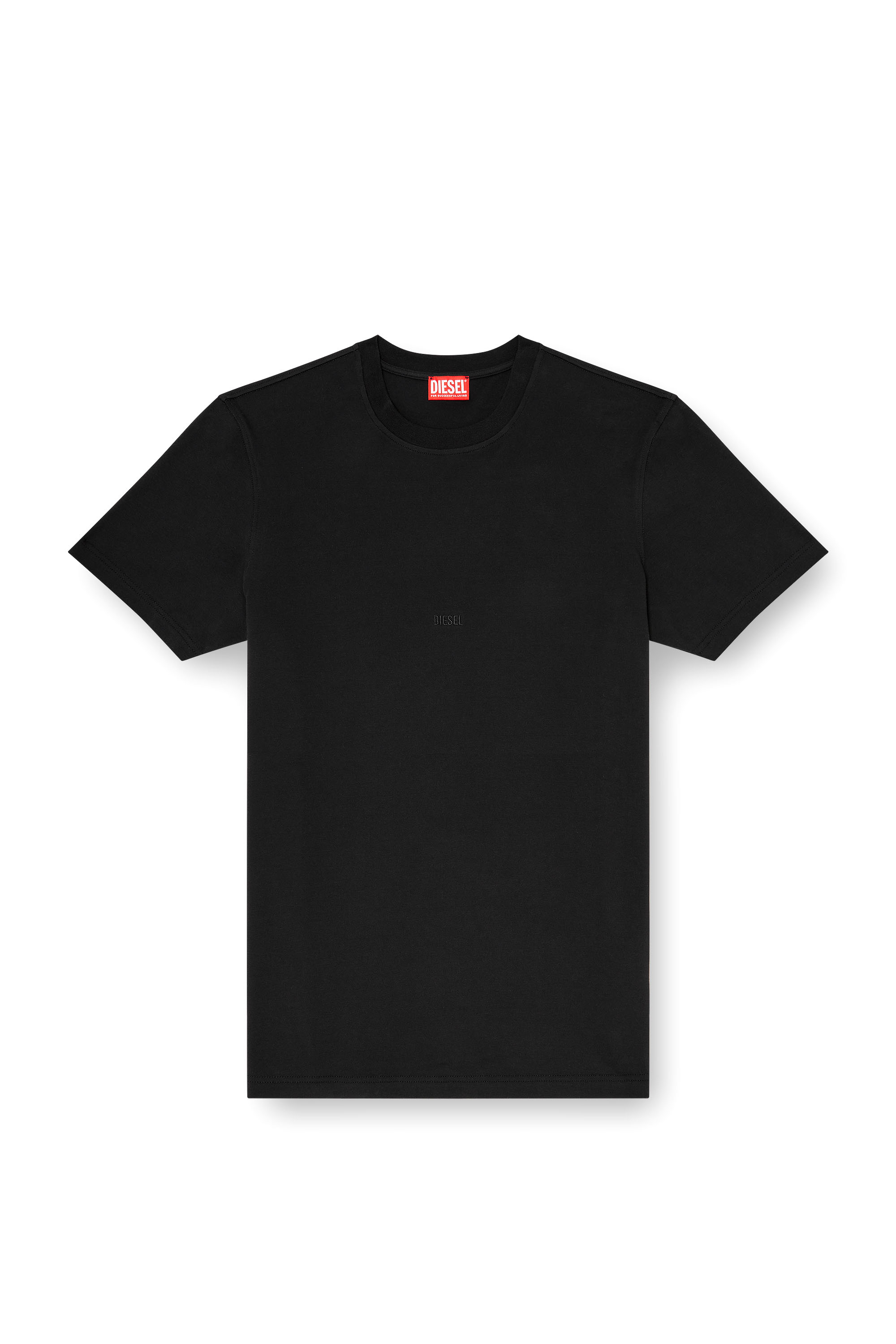 Diesel - T-ADJUST-AA2, Camiseta de interlock de algod&oacute;n con logo bordado Hombre in ToBeDefined - 2
