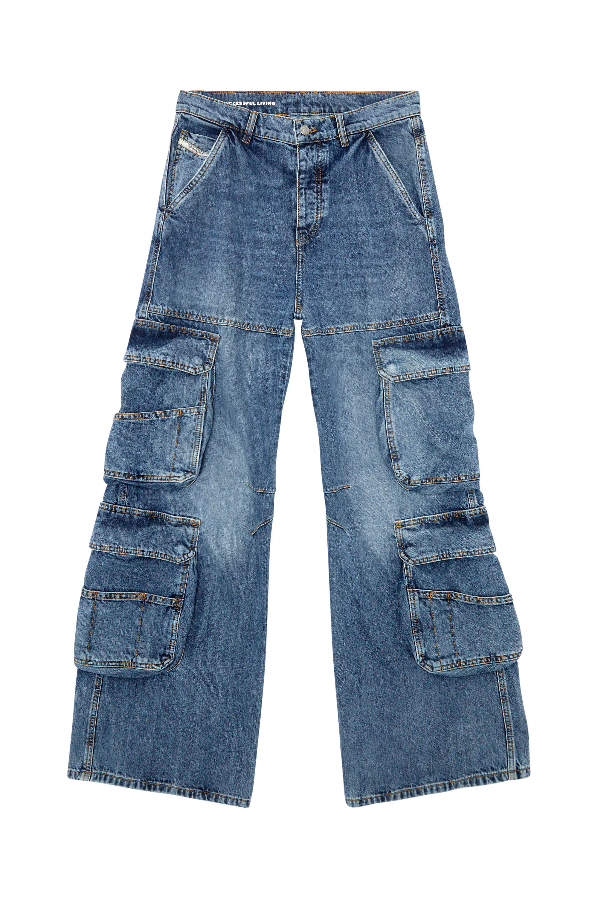 Diesel - Straight Jeans 1996 D-Sire 0NLAX, Azul medio - Image 3