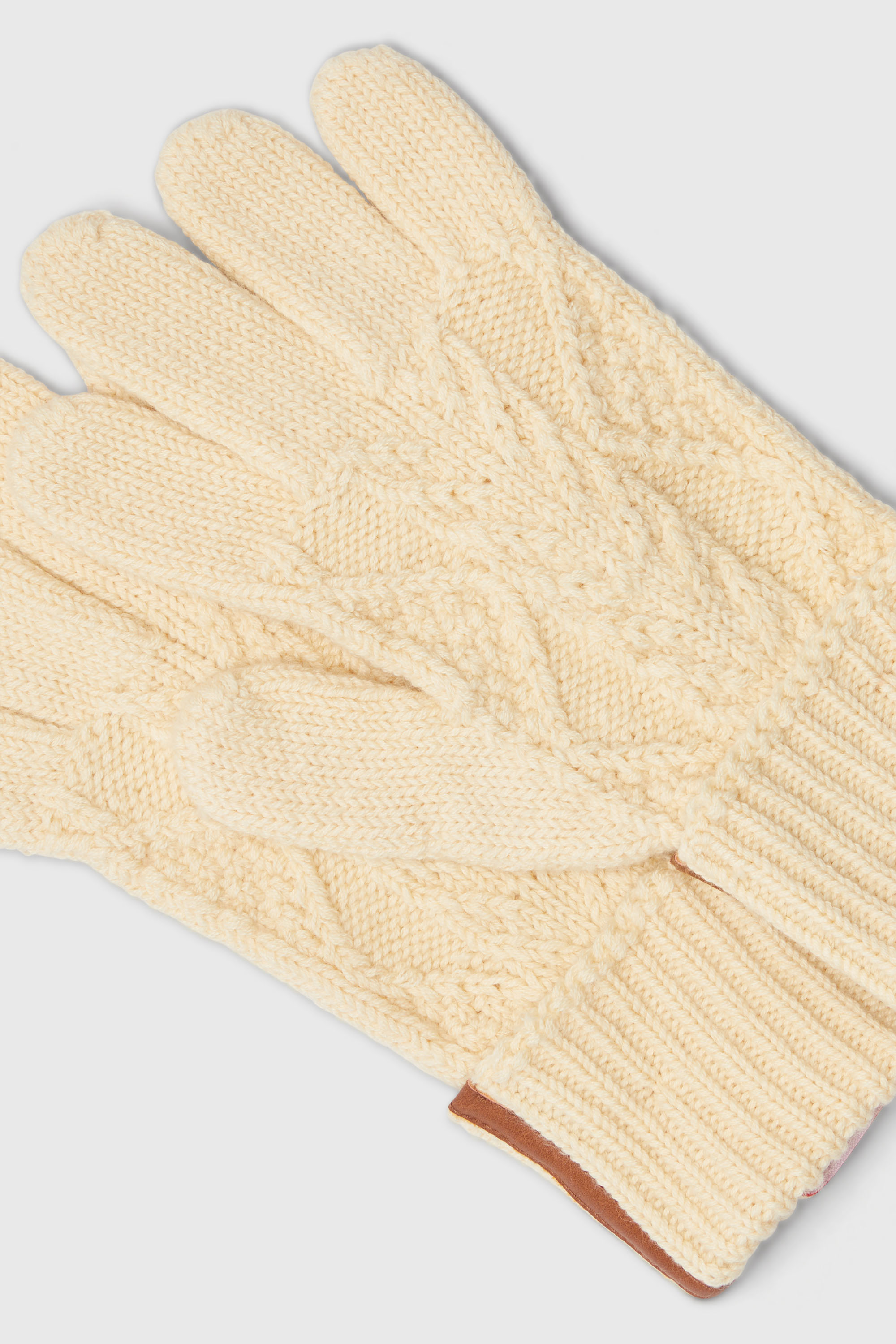Diesel - K-INOTTO, Guantes de punto de lana y algod&oacute;n Unisex in Beige - 2