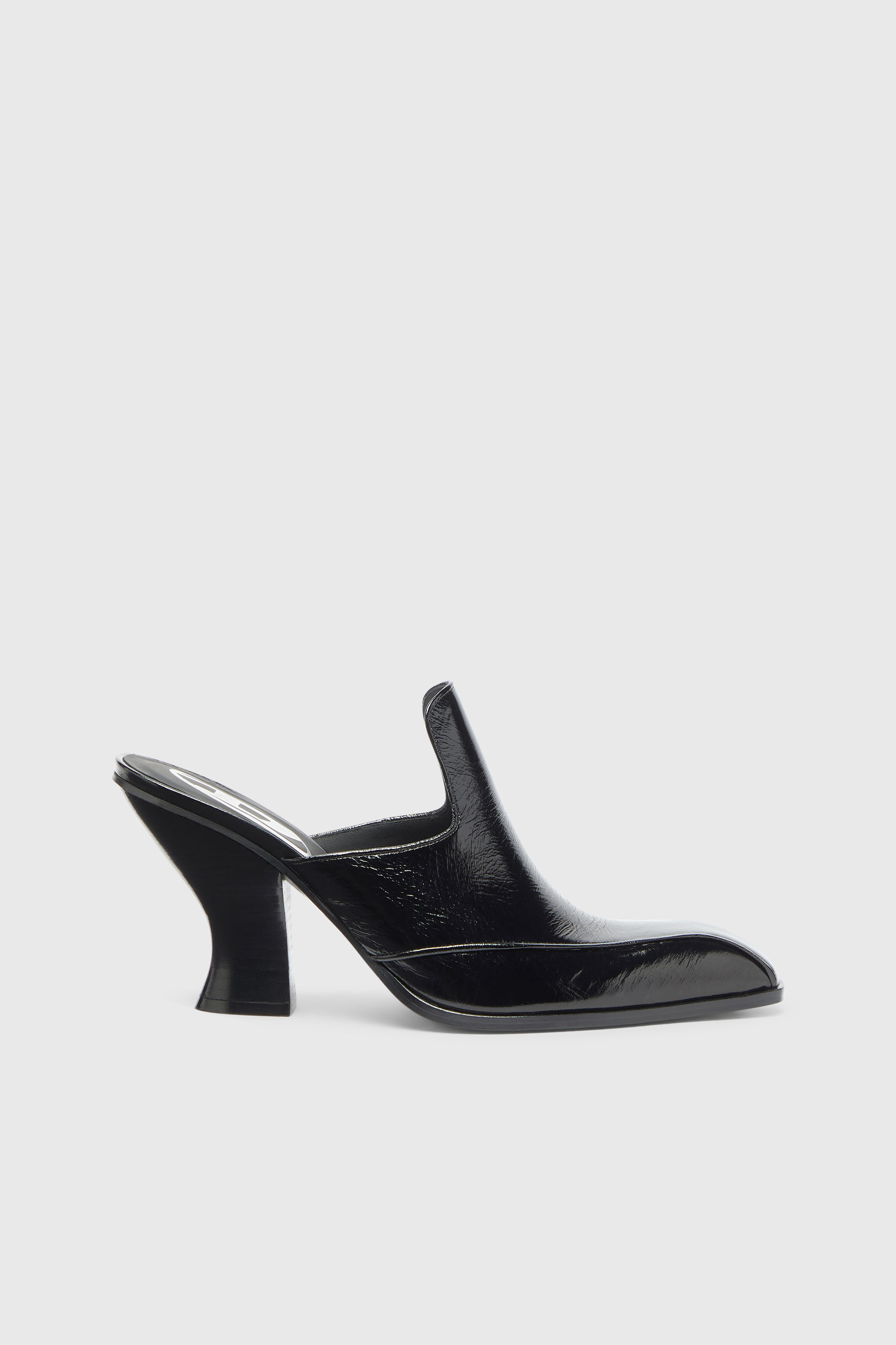Diesel - D-LUFFY-75-MULE, D-Luffy - Mules de charol estilo occidental Mujer in Negro - 1