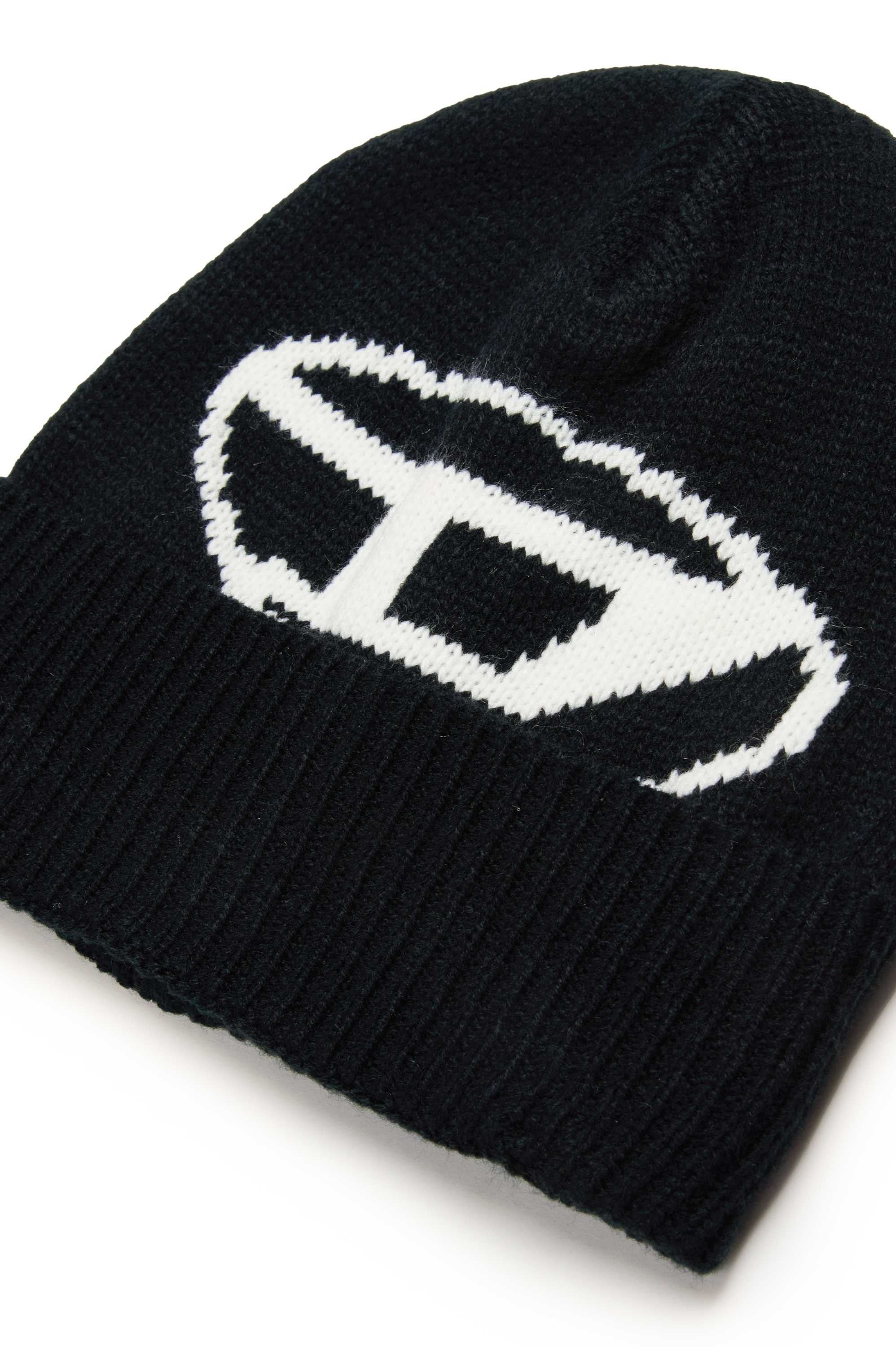 Diesel - FDINLAY, Gorro con logotipo Oval D Unisex in Negro - 3