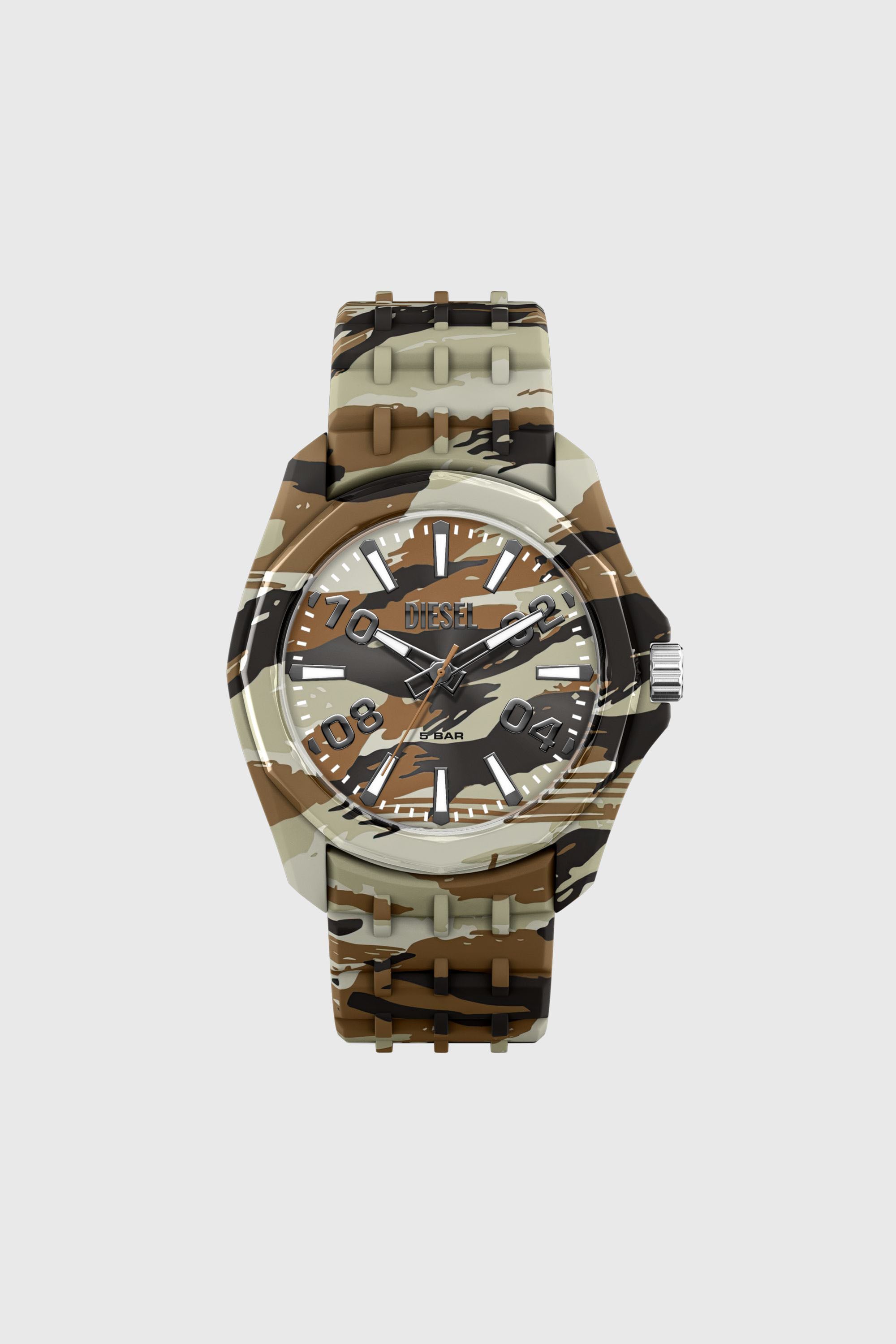 Diesel - DZ2242 WATCH, Reloj Stinger camo de silicona Hombre in Multicolor - 1