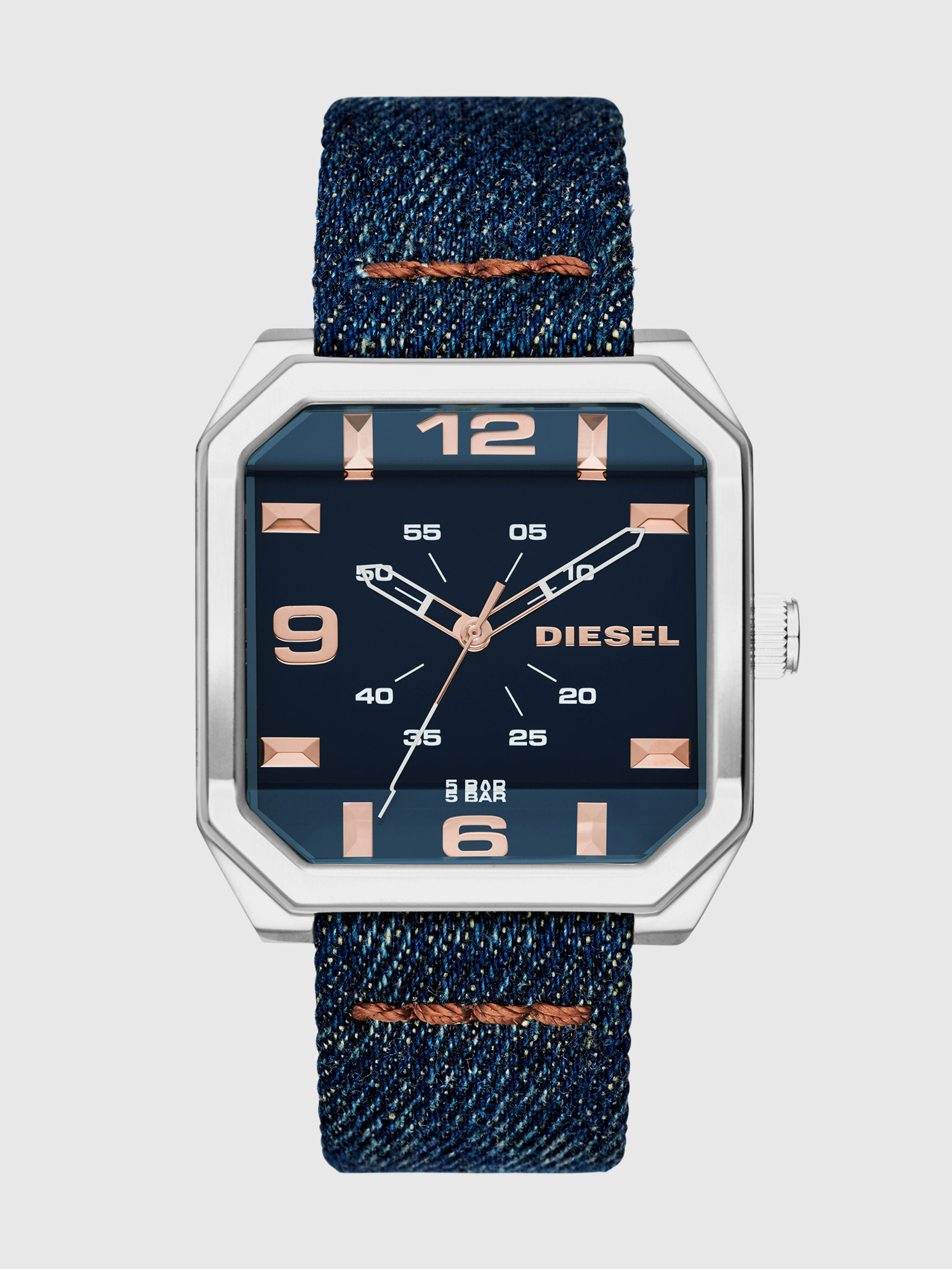 DZ1825 Hombre: Reloj cuadrado con esfera azul | Diesel