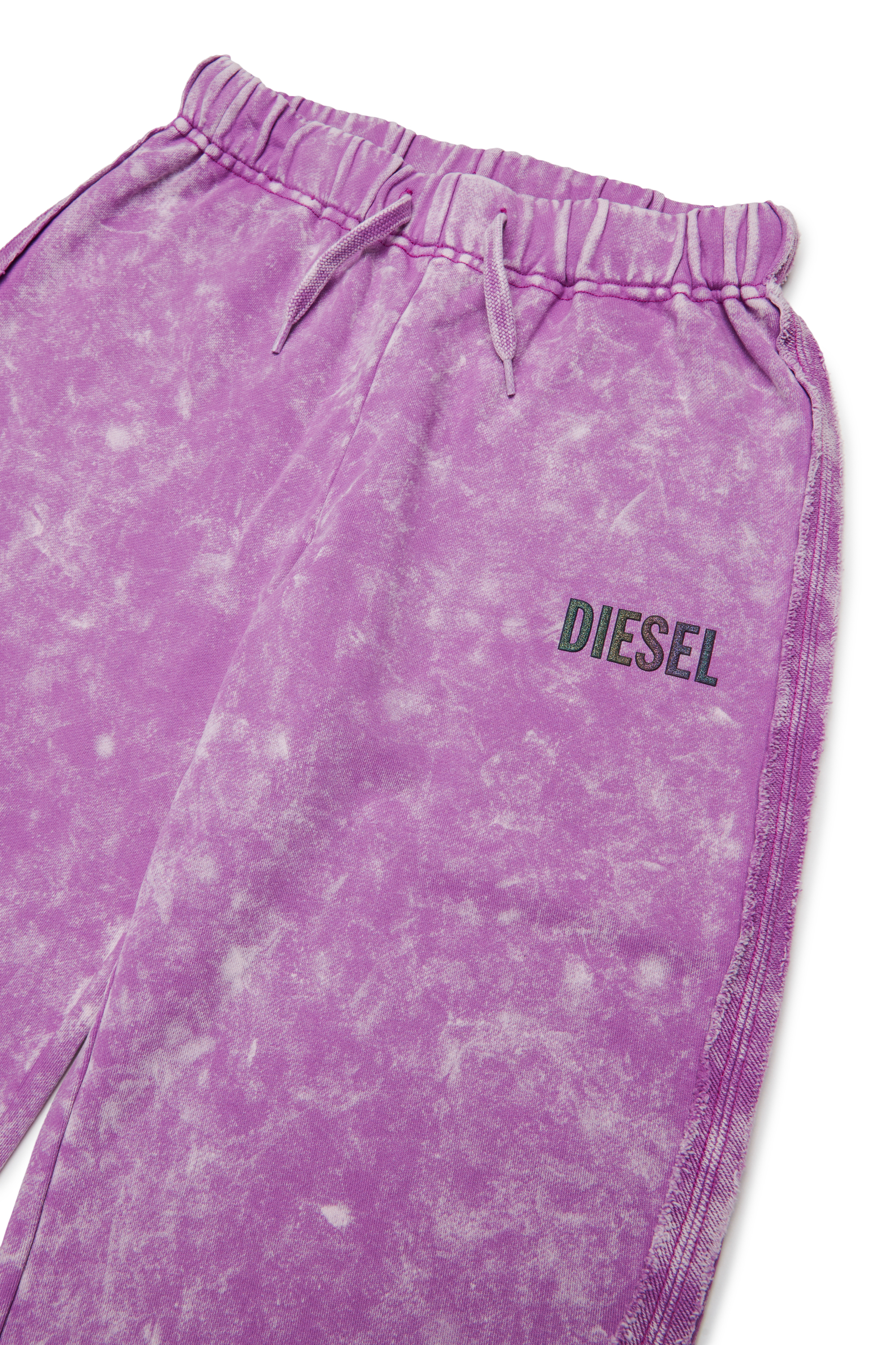 Diesel - PLOXY, Pantal&oacute;n de algod&oacute;n con efecto jaspeado Mujer in Morado - 3