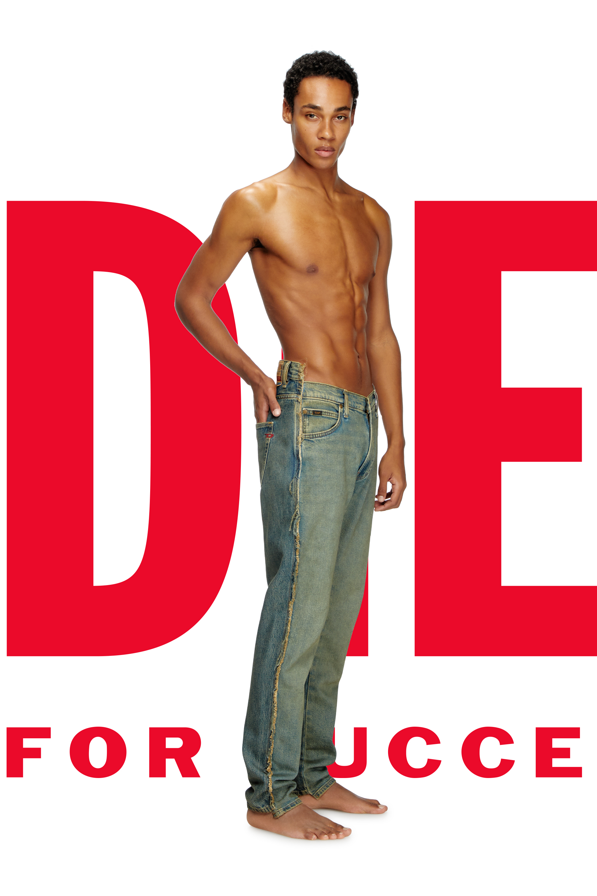 Diesel - Regular Jeans Dieseloves 04 09M98 Hombre, Azul Oscuro - 2