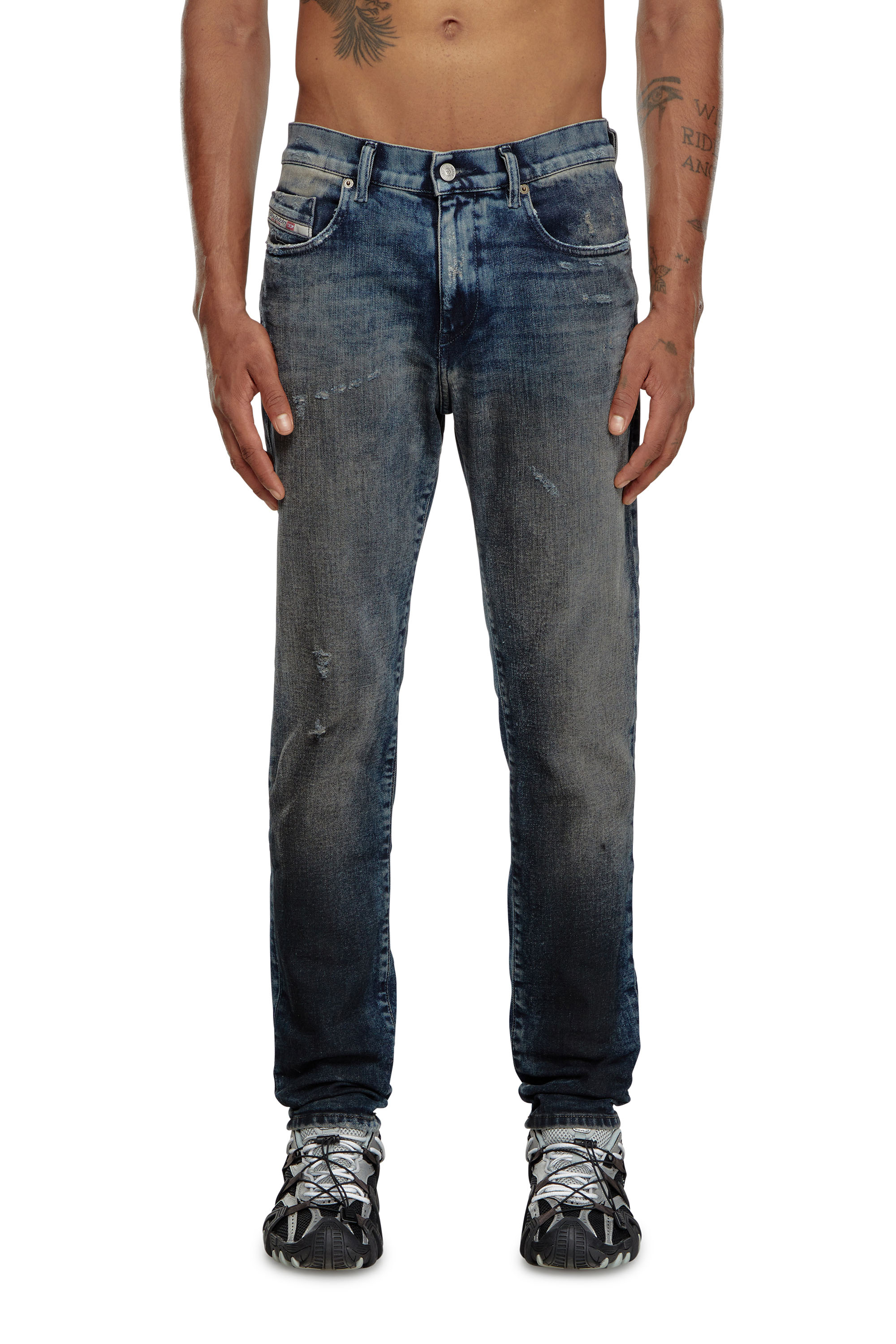 Diesel - Hombre Slim Jeans 2019 D-Strukt 09H54, Azul Oscuro - Image 2