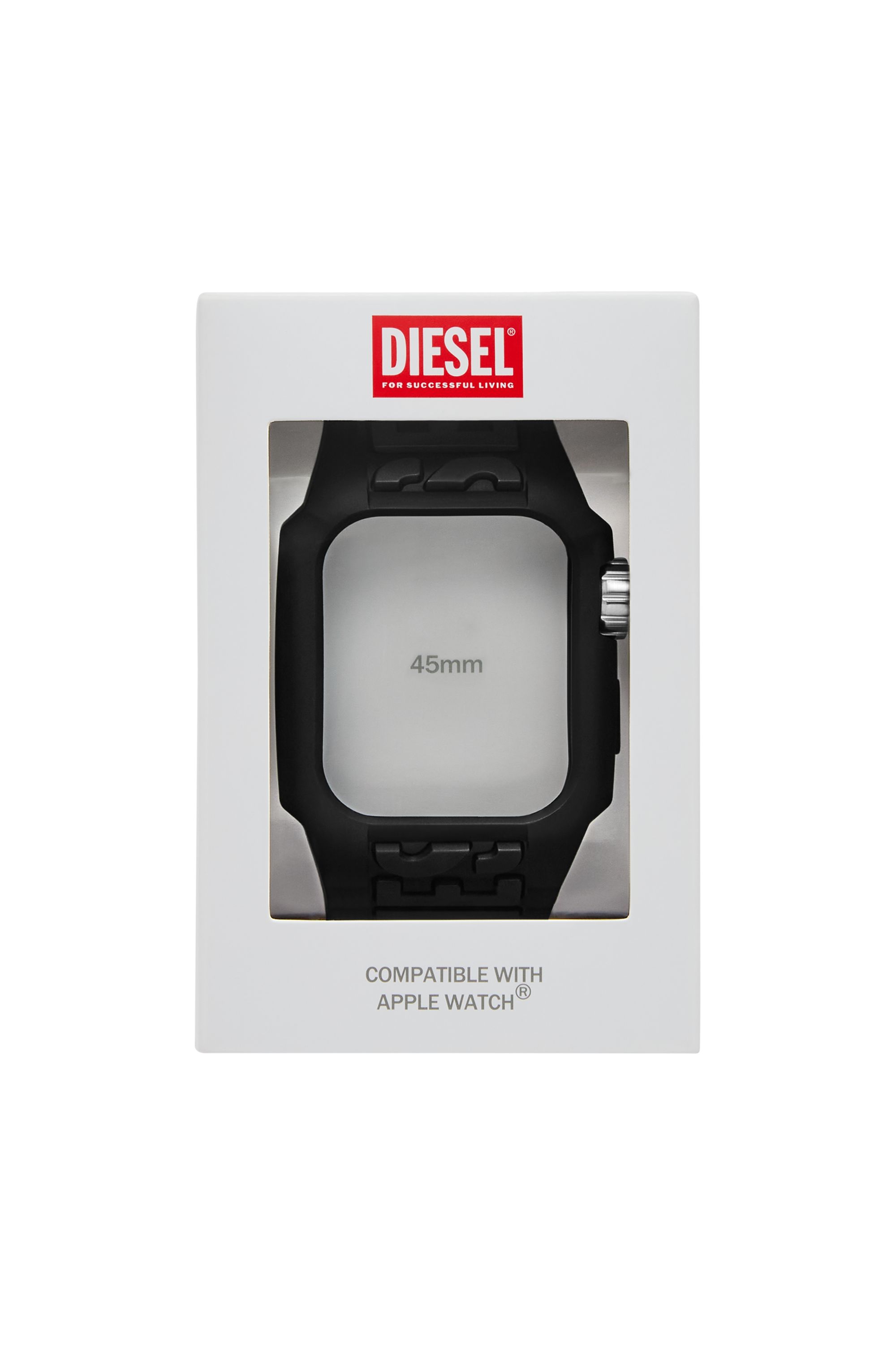 Diesel - DSS020, Banda Unibody de poliuretano termoplástico negro para Apple Watch® Unisex in Negro - 2