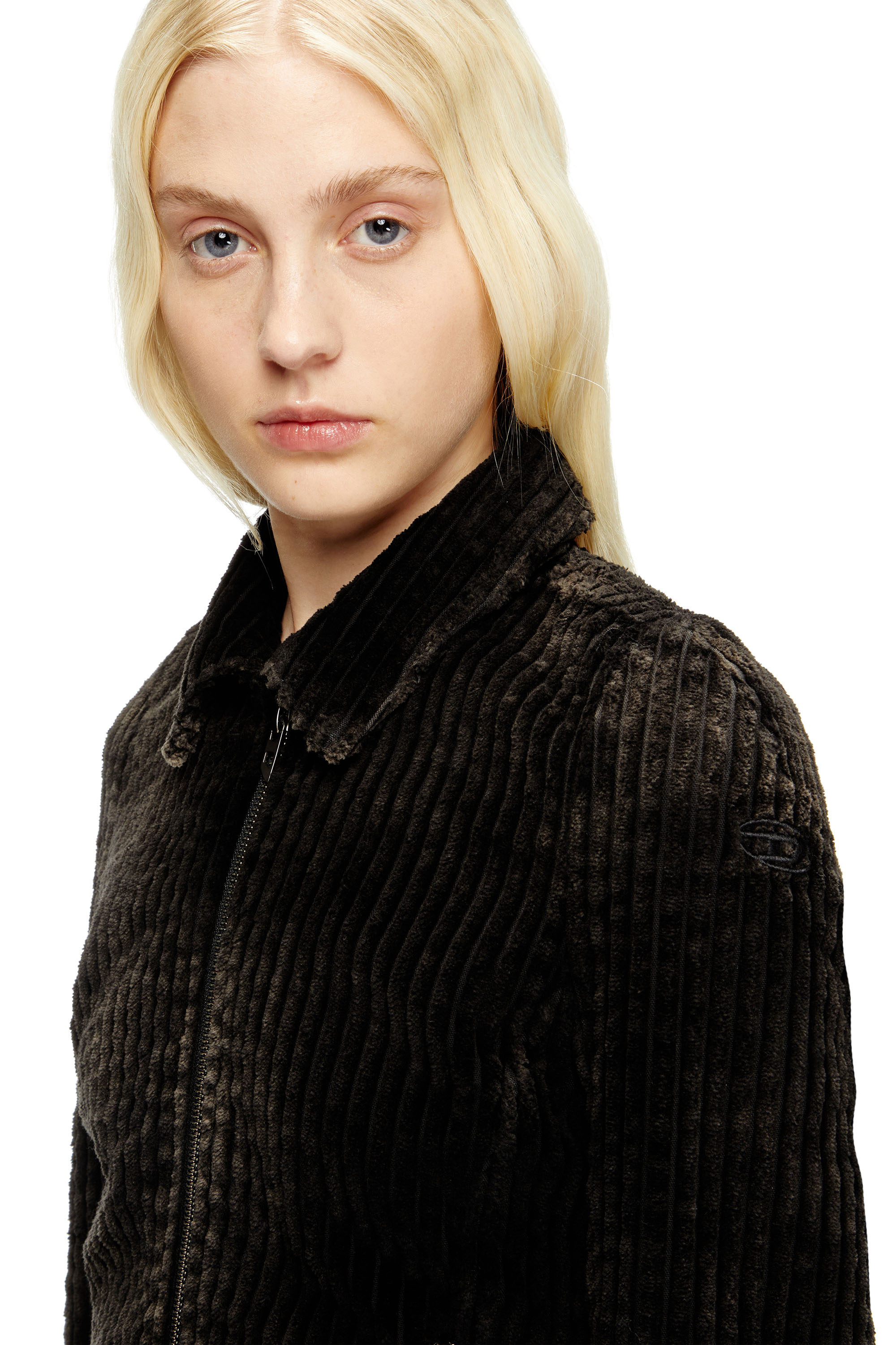 Diesel - G-ENEA, Chaqueta camisa de pana de algodón Mujer in Marrón - 5