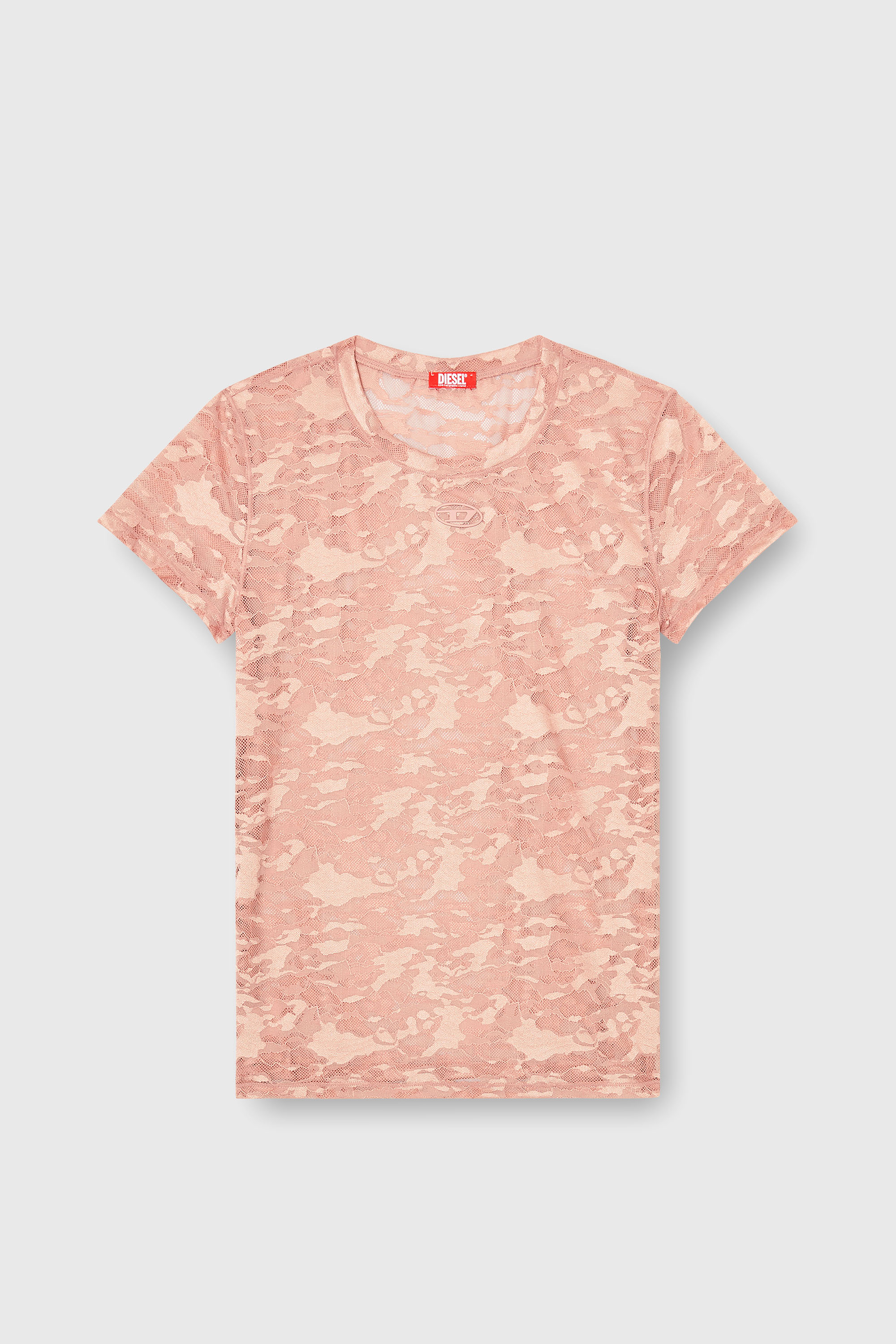 Diesel - KASIA-UTLT, Camiseta de encaje camuflado Mujer in Rosa - 2
