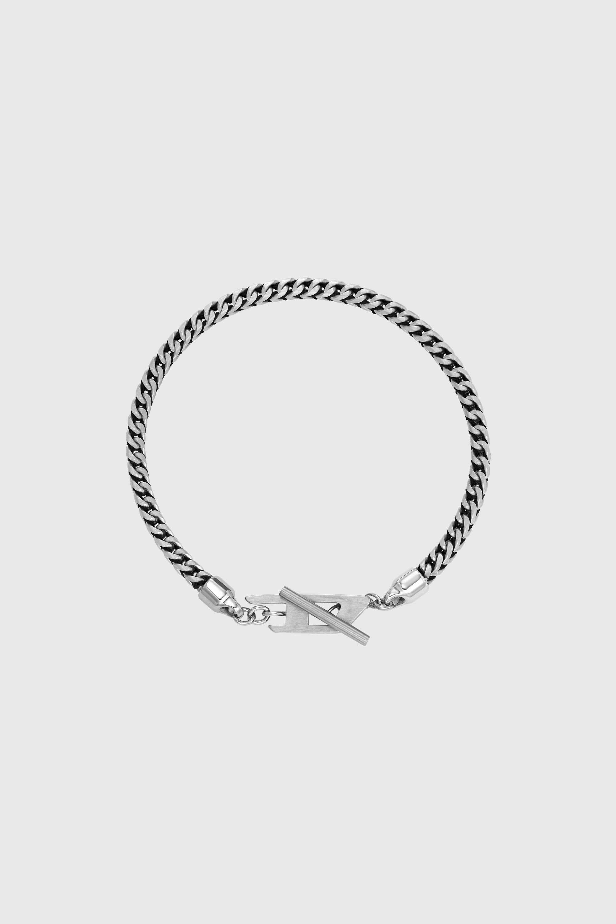 Diesel - DX1551040 JEWEL, Unisex's Stainless Steel Chain Bracelet in Silver/Black - 1