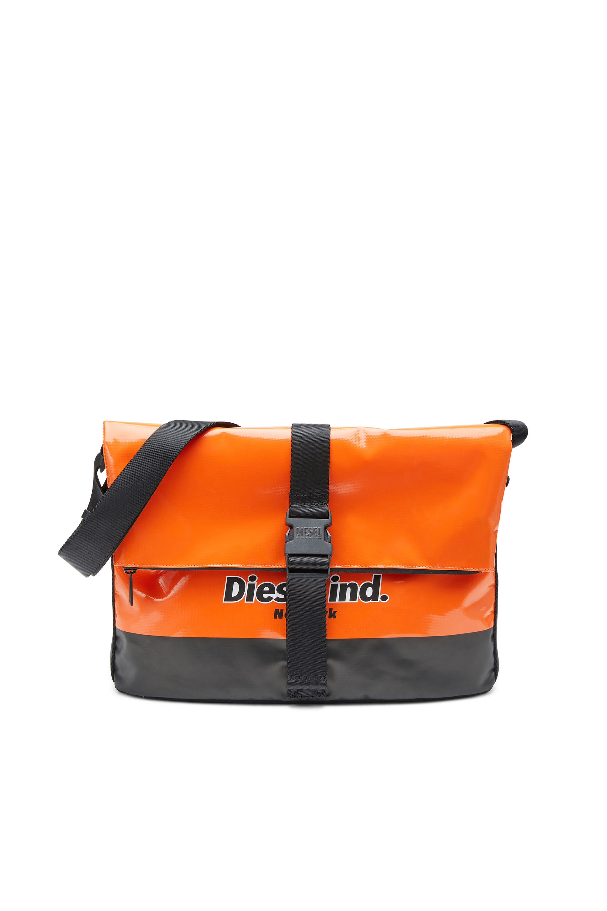 Diesel - TRAP/D SHOULDER BAG M, Naranja - Image 1