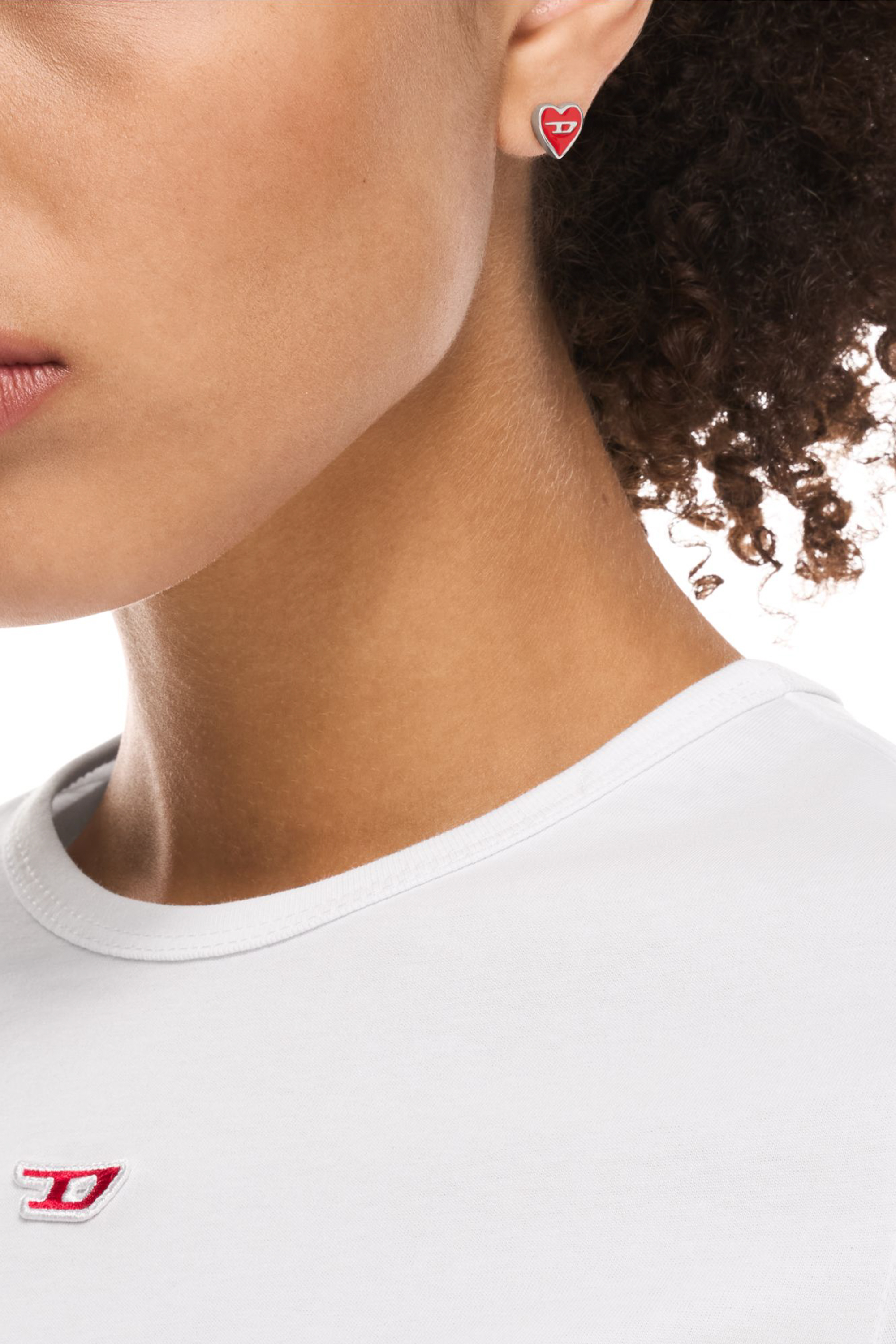 Diesel - DX166740 JEWELLERY, Pendiente de acero inoxidable con lavado oscuro Unisex in Plateado - 3